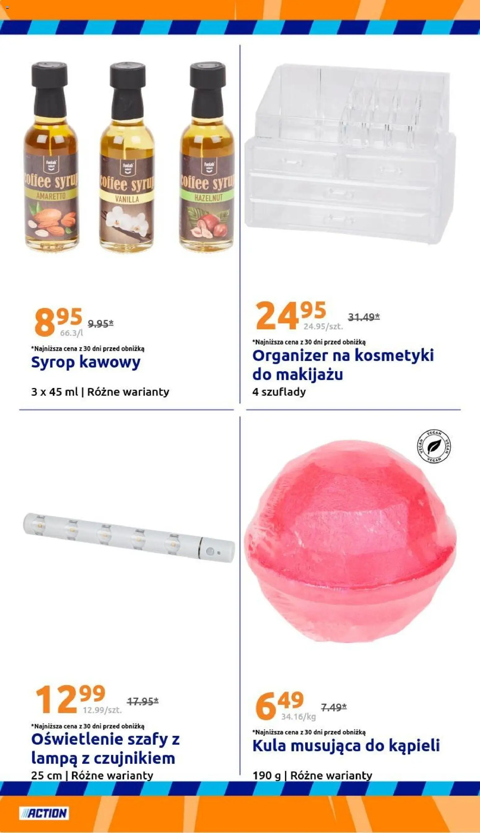 Action Gazetka od 07.01.2026 | Strona: 22 | Produkty: Syrop, Kosmetyki, Lampa, Amaretto