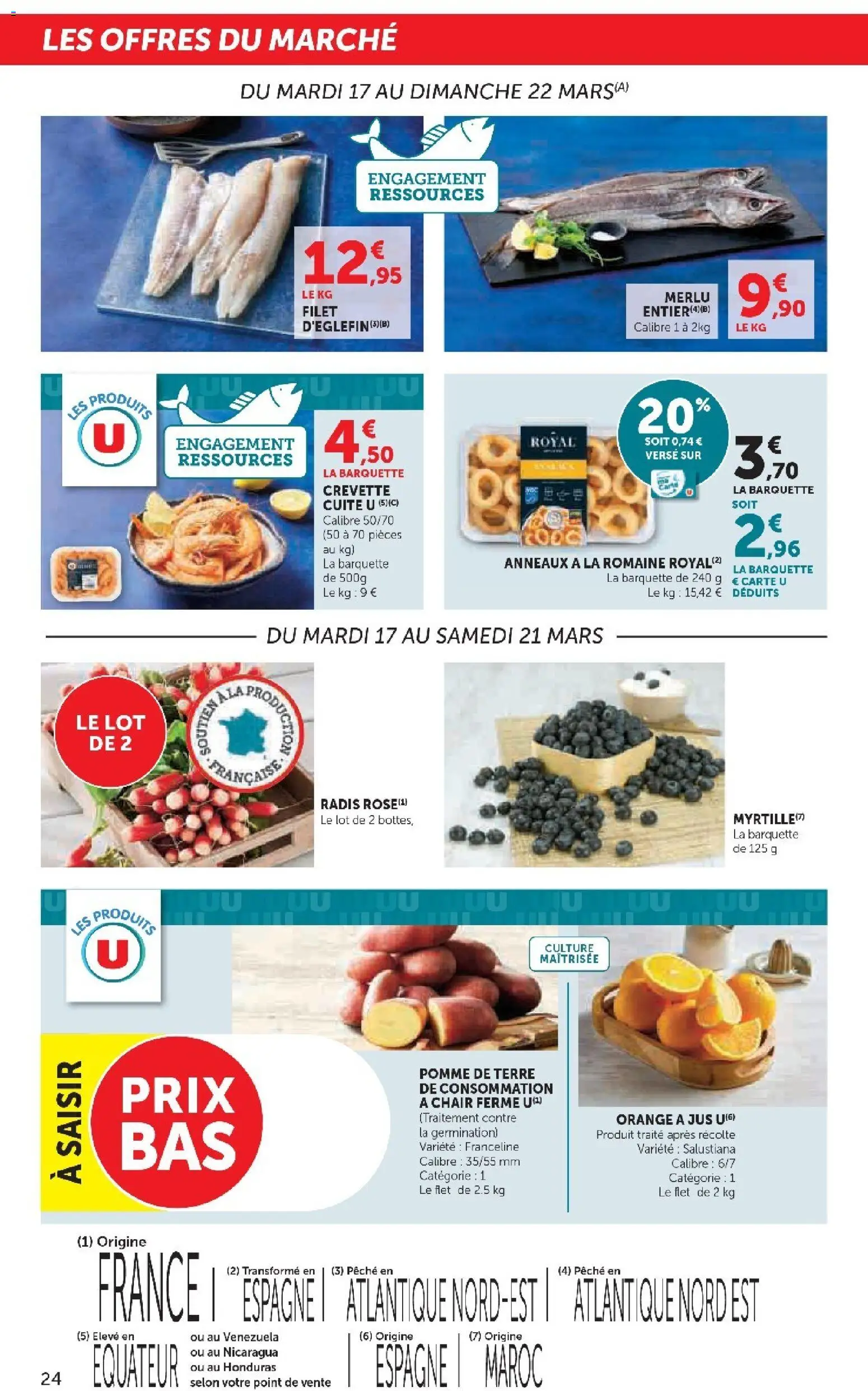 {H1} | Page: 24 | Produits: Orange, Pomme de terre, Pomme de terre de consommation, Jus