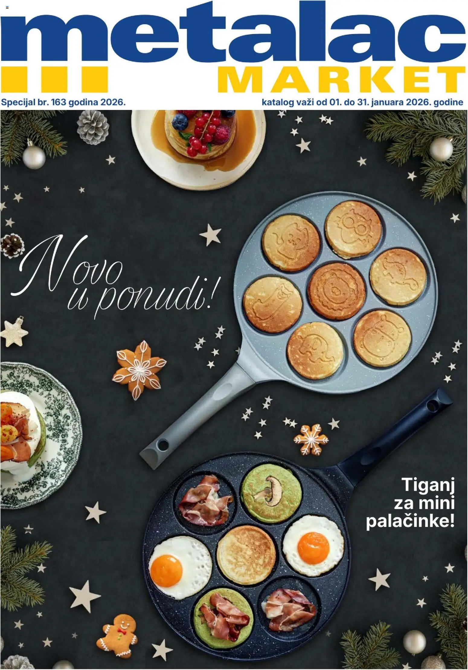 Metalac Market katalog - važi od 01.01.2026 | Strana: 1 | Proizvode: Palačinke, Tiganj