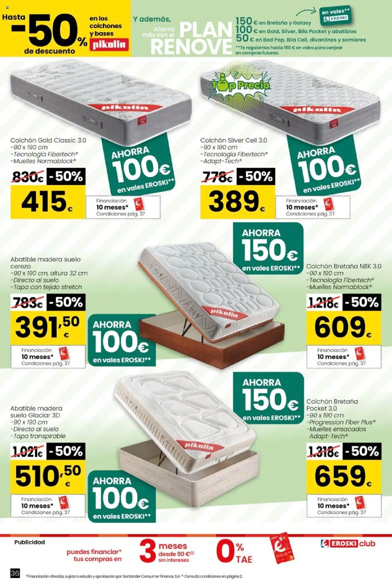 Eroski - Oh! Qué chef │ válido desde el 09.10.2025 | Página: 36 | Productos: Té, Colchon