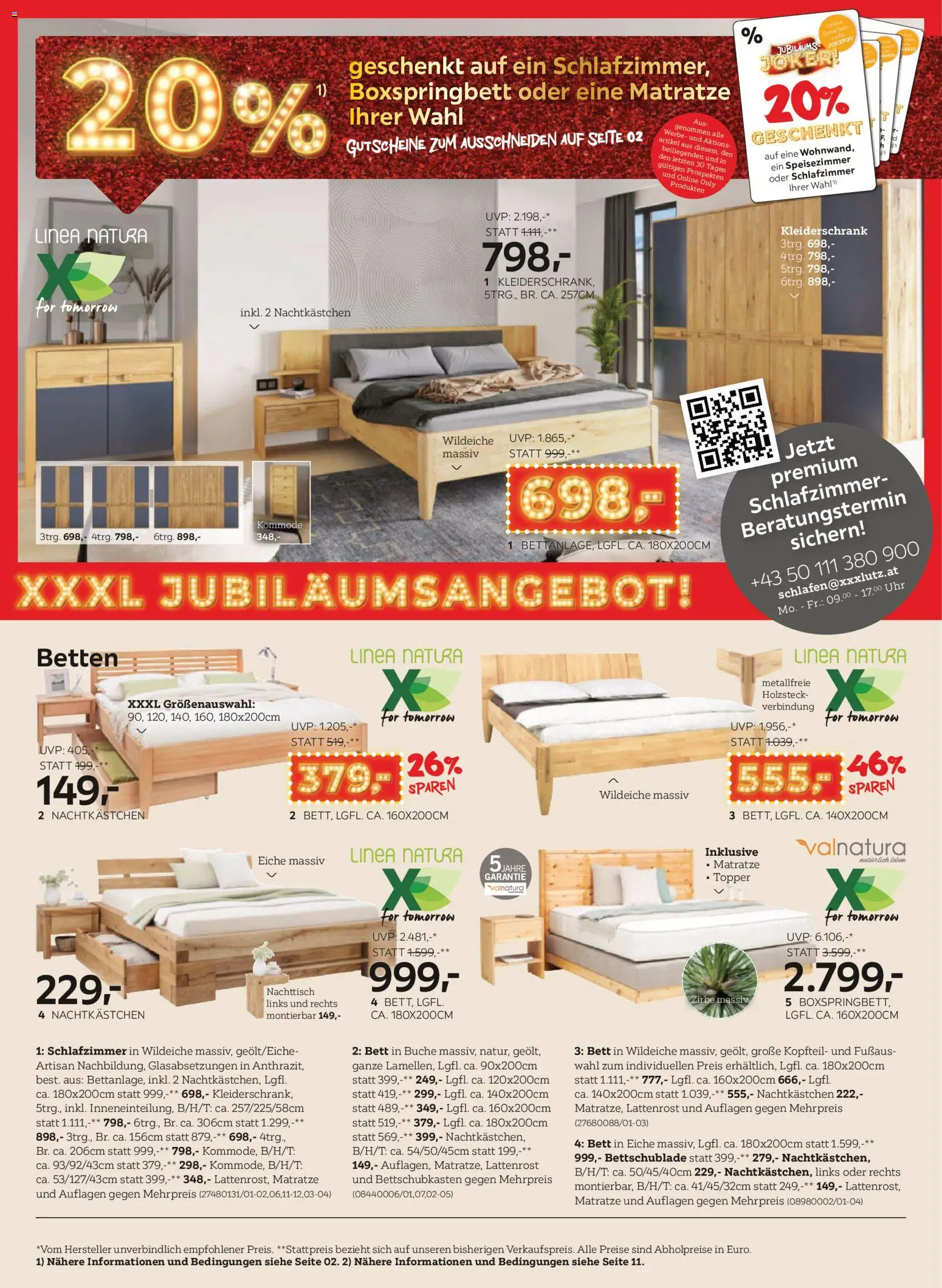 XXXLutz Jubiläums - Joker gültig ab 04.11.2025 | Seite: 14 | Produkte: Matratze, Kommode, Nachttisch, Lattenrost