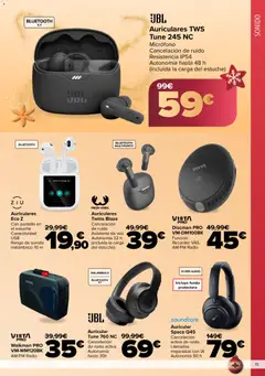 Vista previa Carrefour folleto válido desde el 03.12.2025 | Página: 15 | Productos: Audio, Radio, Micrófono, Funda