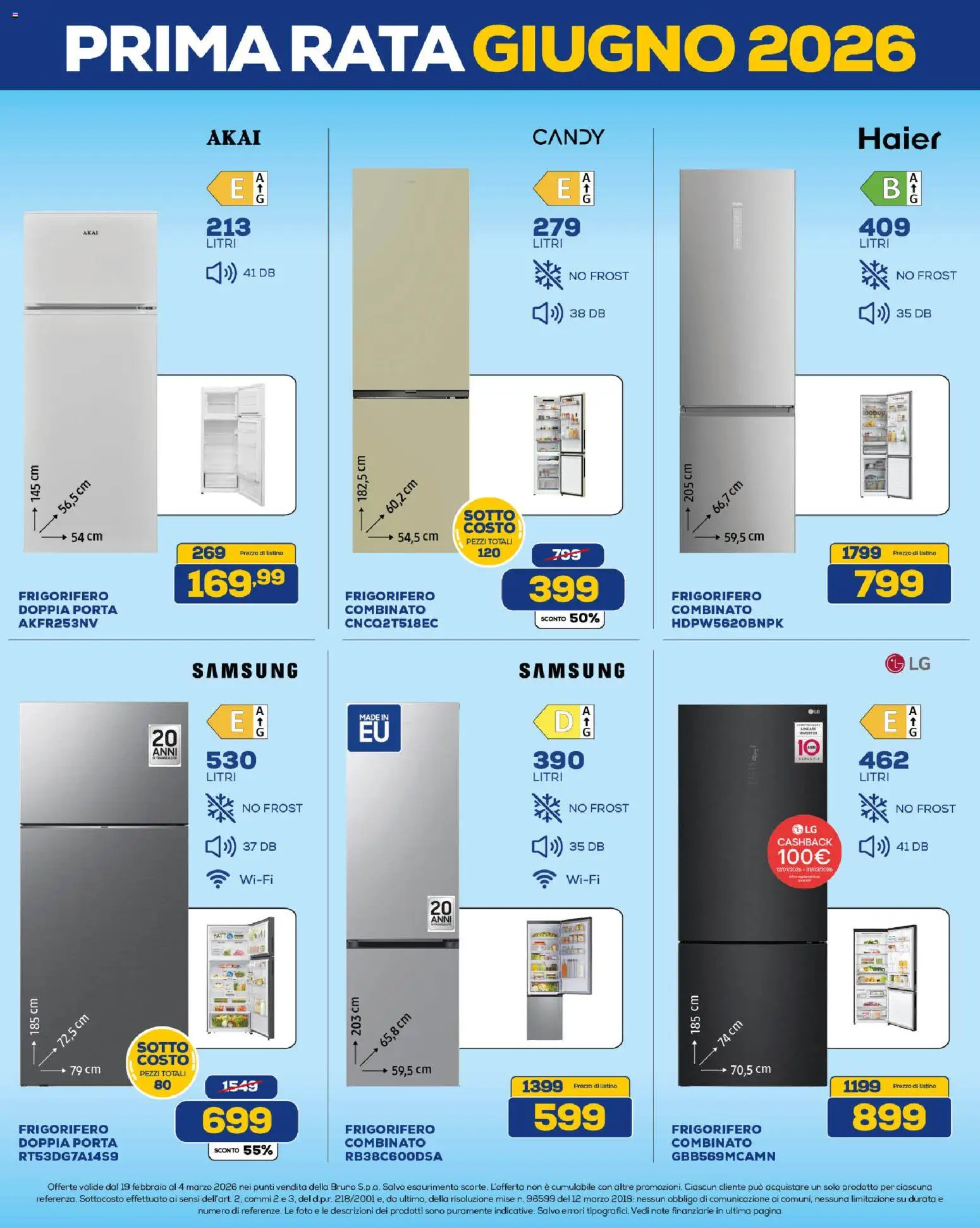 Volantino Euronics del 19.02.2026 | Pagina: 18 | Prodotti: Frigorifero, Samsung