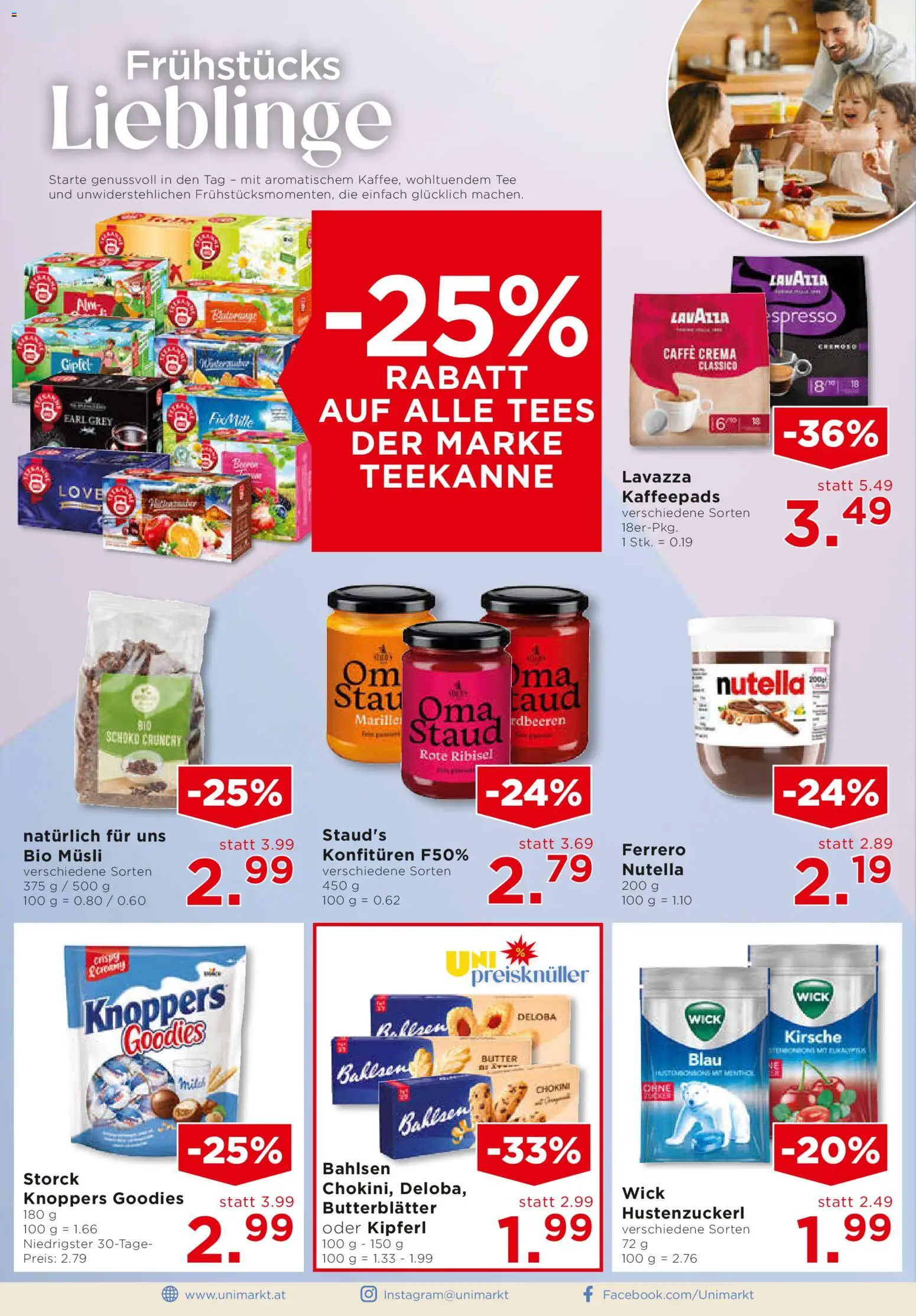 Unimarkt Flugblatt gültig ab 30.12.2025 | Seite: 10 | Produkte: Butter, Tee