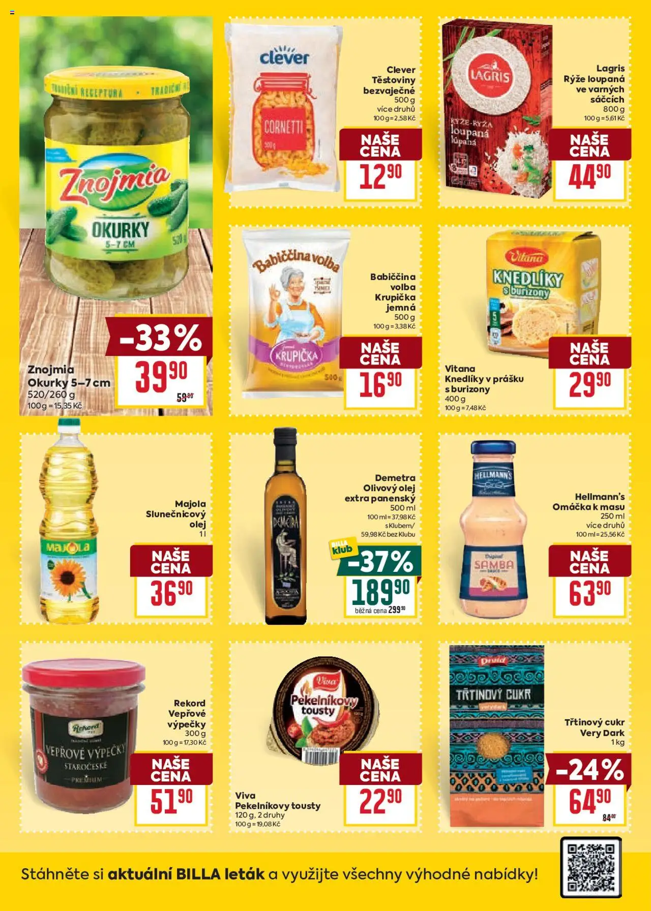 Billa Velký leták od 10.09.2025 | Strana: 20 | Produkty: Olivový olej, Třtinový cukr, Okurky, Hellmann's