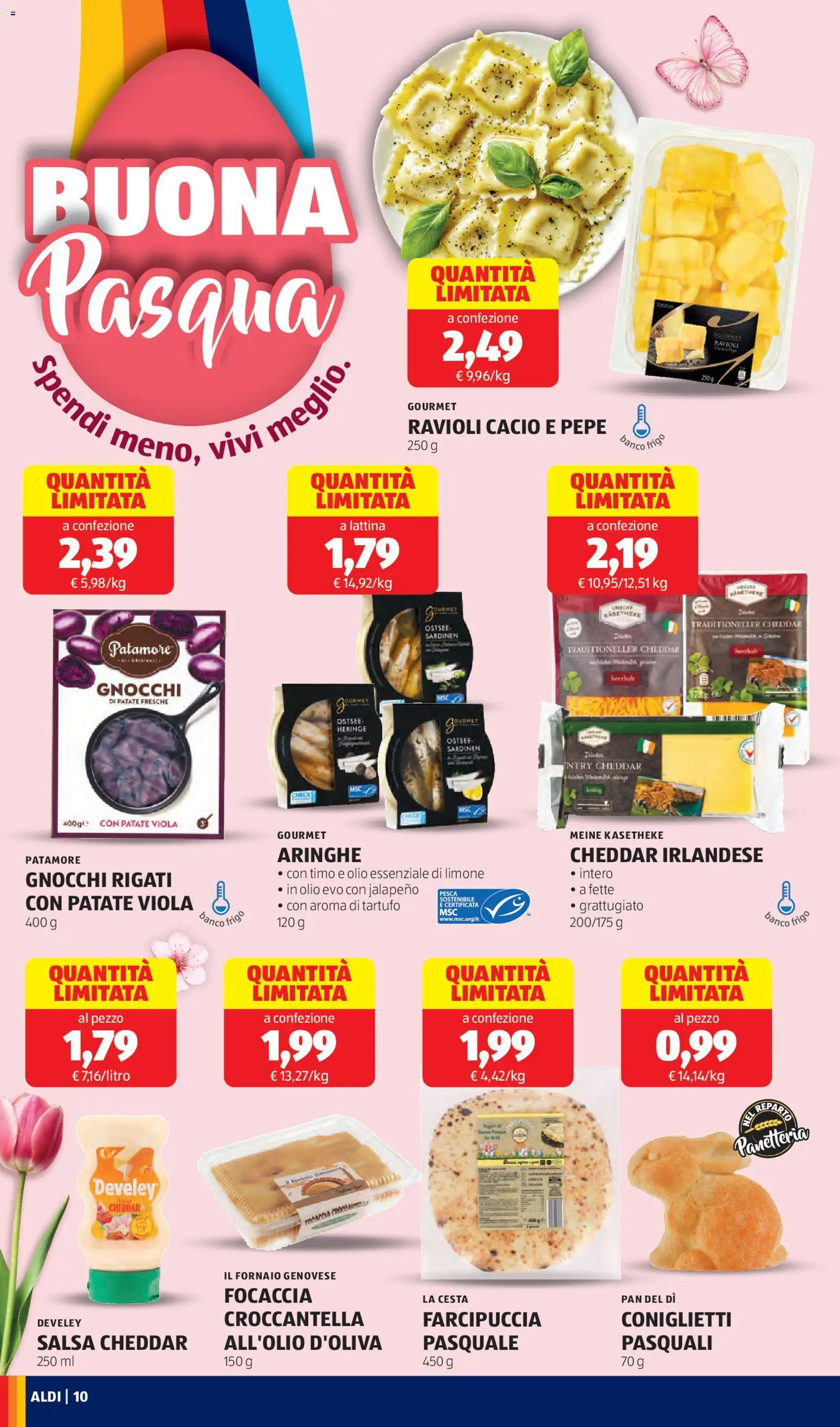 Volantino Aldi del 09.03.2026 | Pagina: 10 | Prodotti: Tartufo, Salsa, Limone, Ravioli