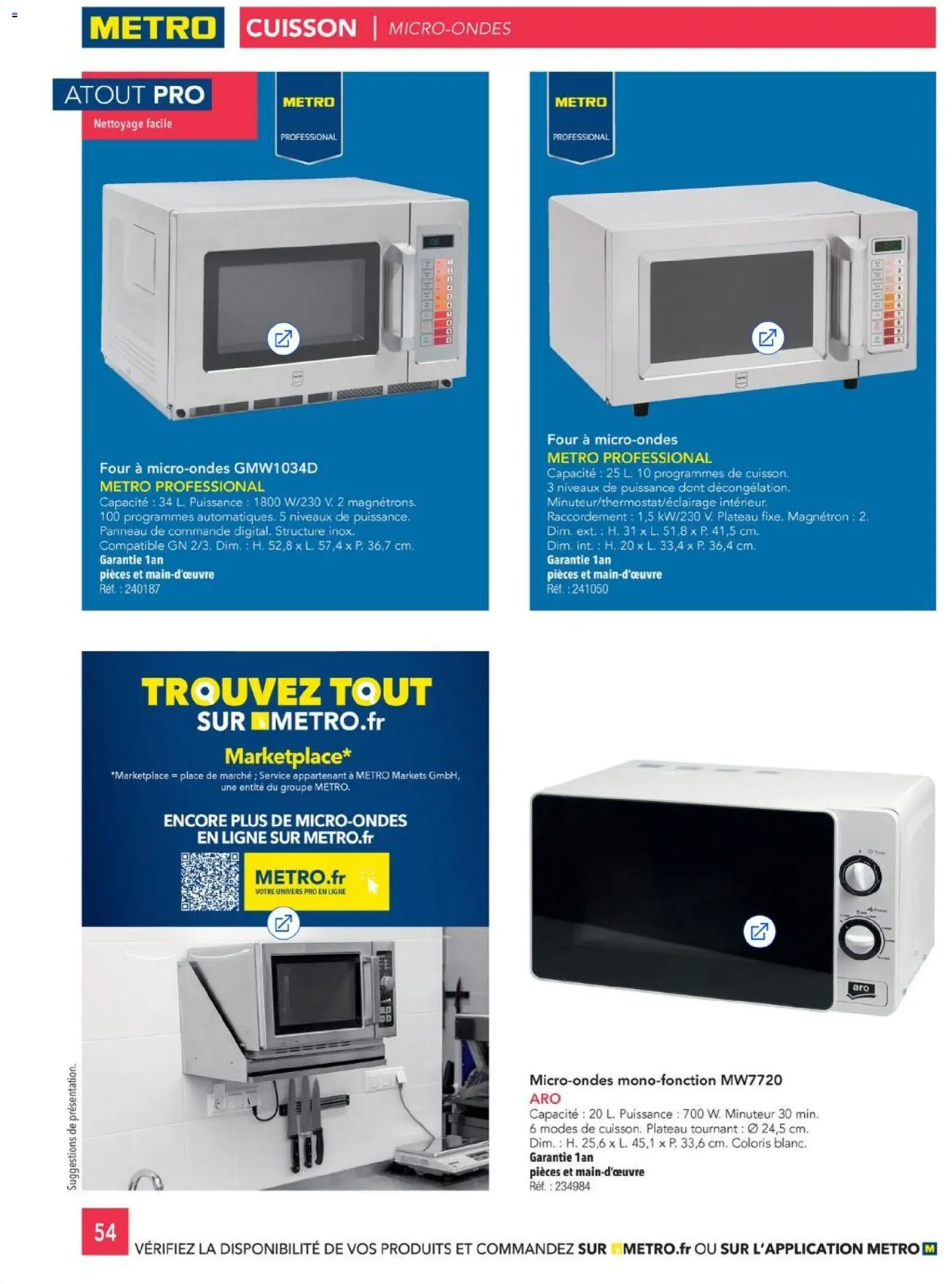 {H1} | Page: 54 | Produits: Plateau tournant, Four, Plateau