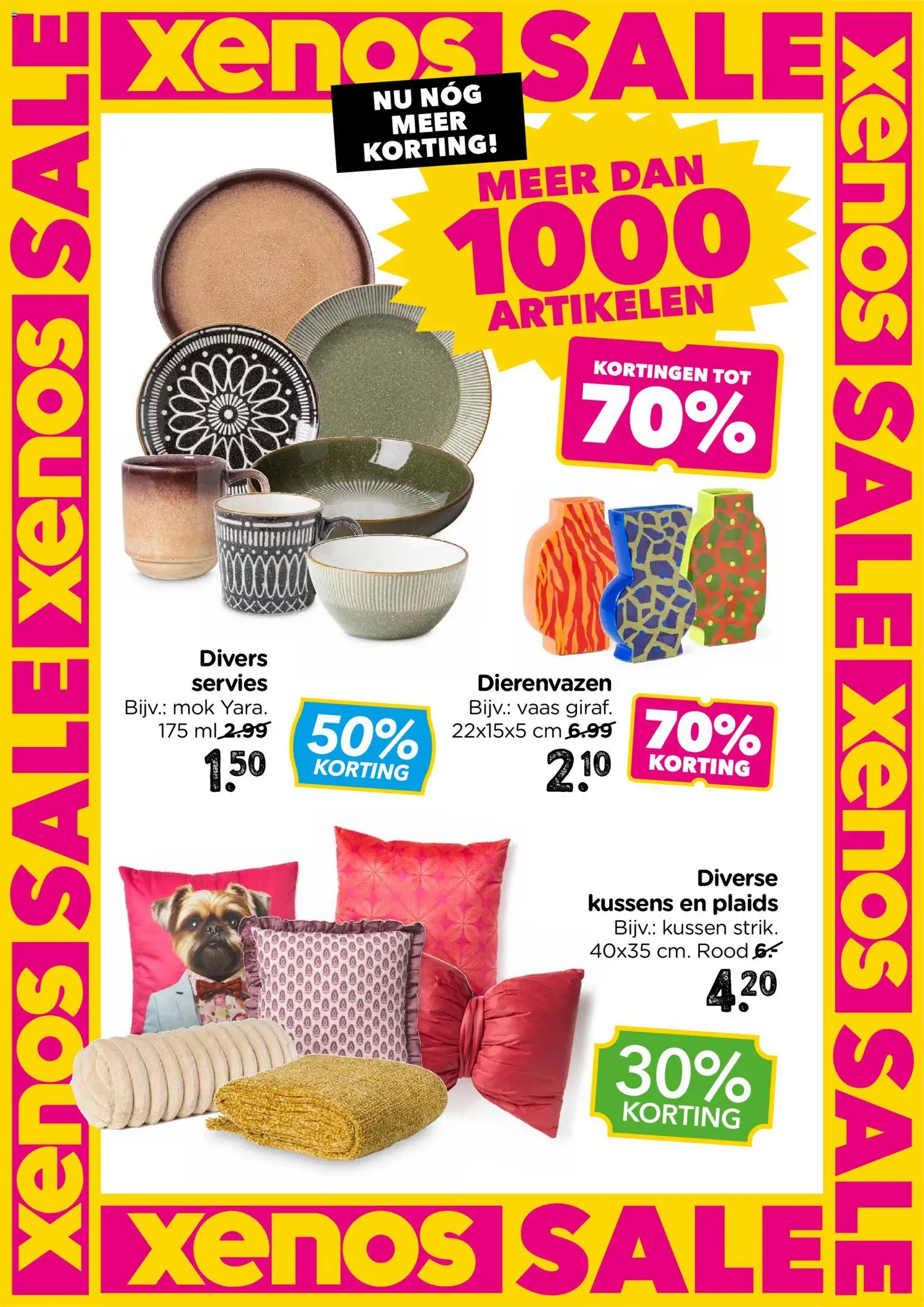 {H1} | Pagina: 1 | Producten: Servies, Kussens