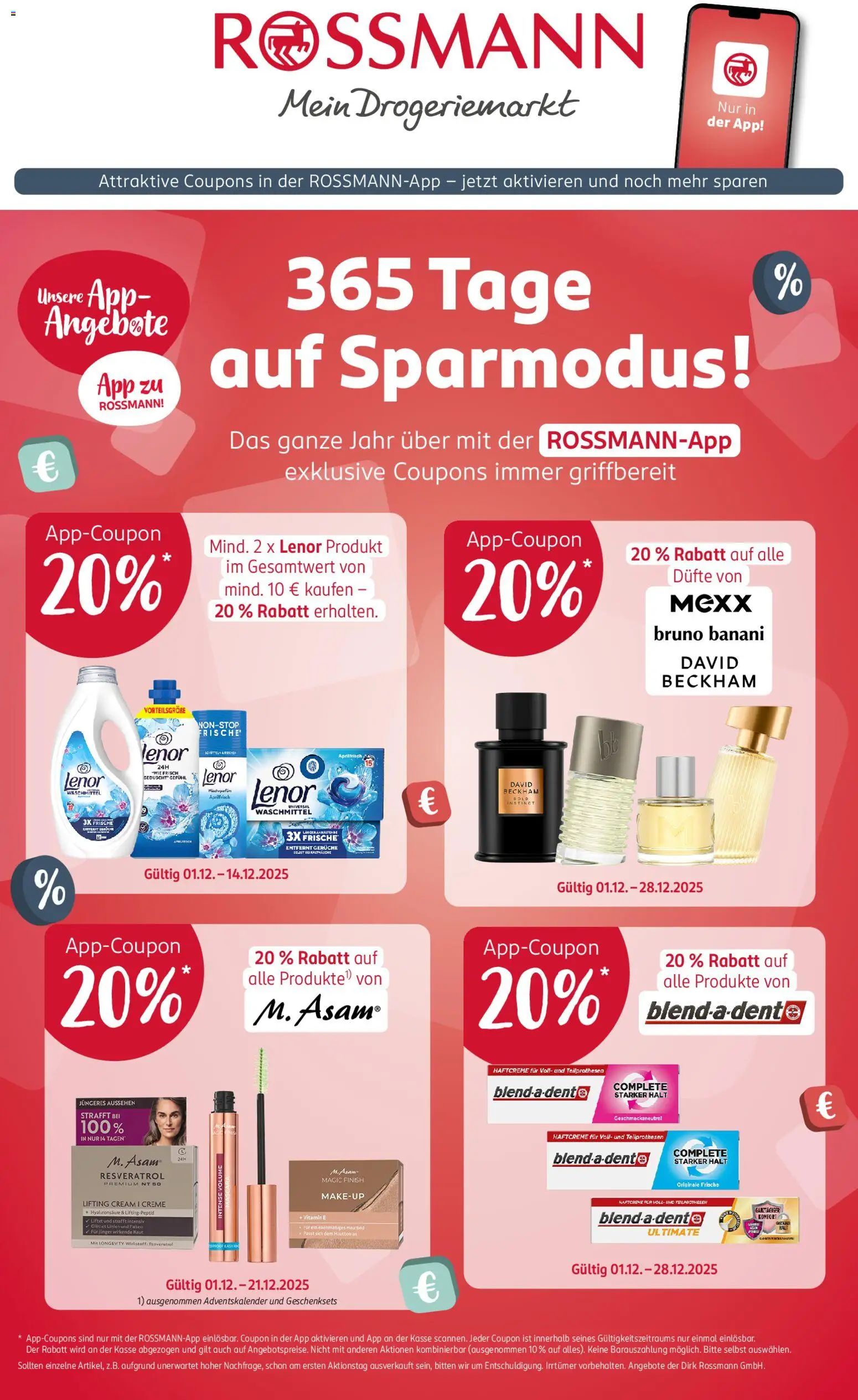 Rossmann Prospekt 	 – gültig ab 08.12.2025 | Seite: 1 | Produkte: Duft, Creme, Waschmittel, Foundation
