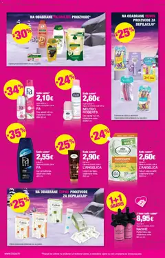 L'ANGELICA OLEA ARGAN BIO VELLUTANTE, Losion za tijelo, odabrane vrste 250 ml - Pregled kataloga iz trgovine Bipa, vrijedi od 27.11.2025 | Stranica: 18 | Proizvodi: L'Angelica