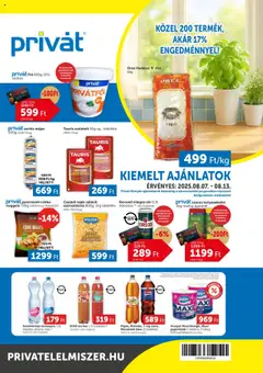 PRIVÁT Akciós újság - amely érvényes a következő dátumtól: 07.08.2025