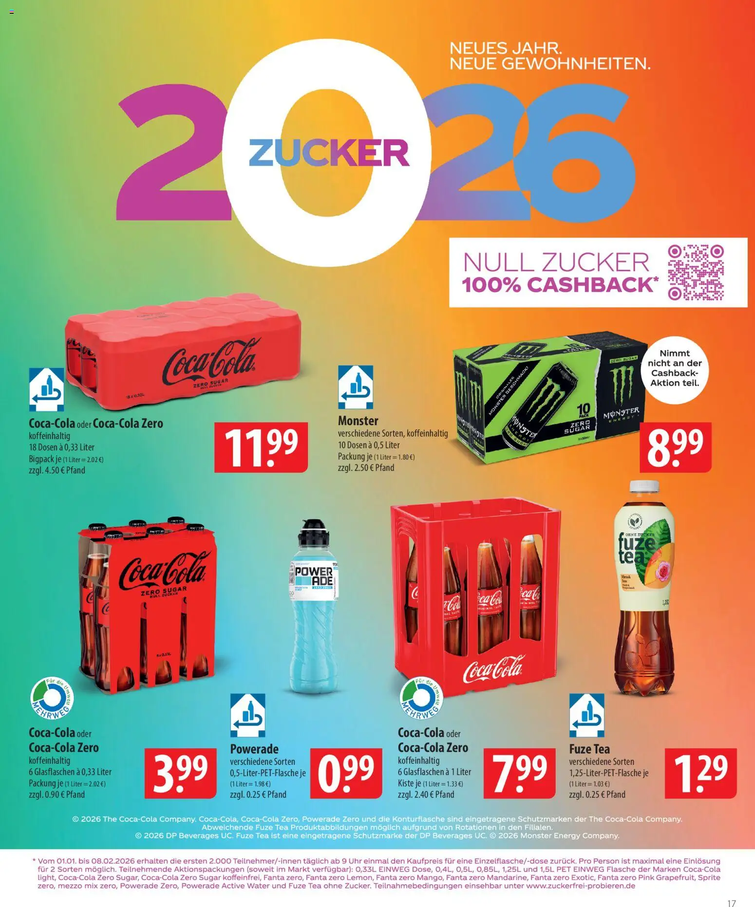 Famila Prospekt 	 – gültig ab 02.02.2026 | Seite: 17 | Produkte: Mezzo mix, Fanta, Sprite, Energy