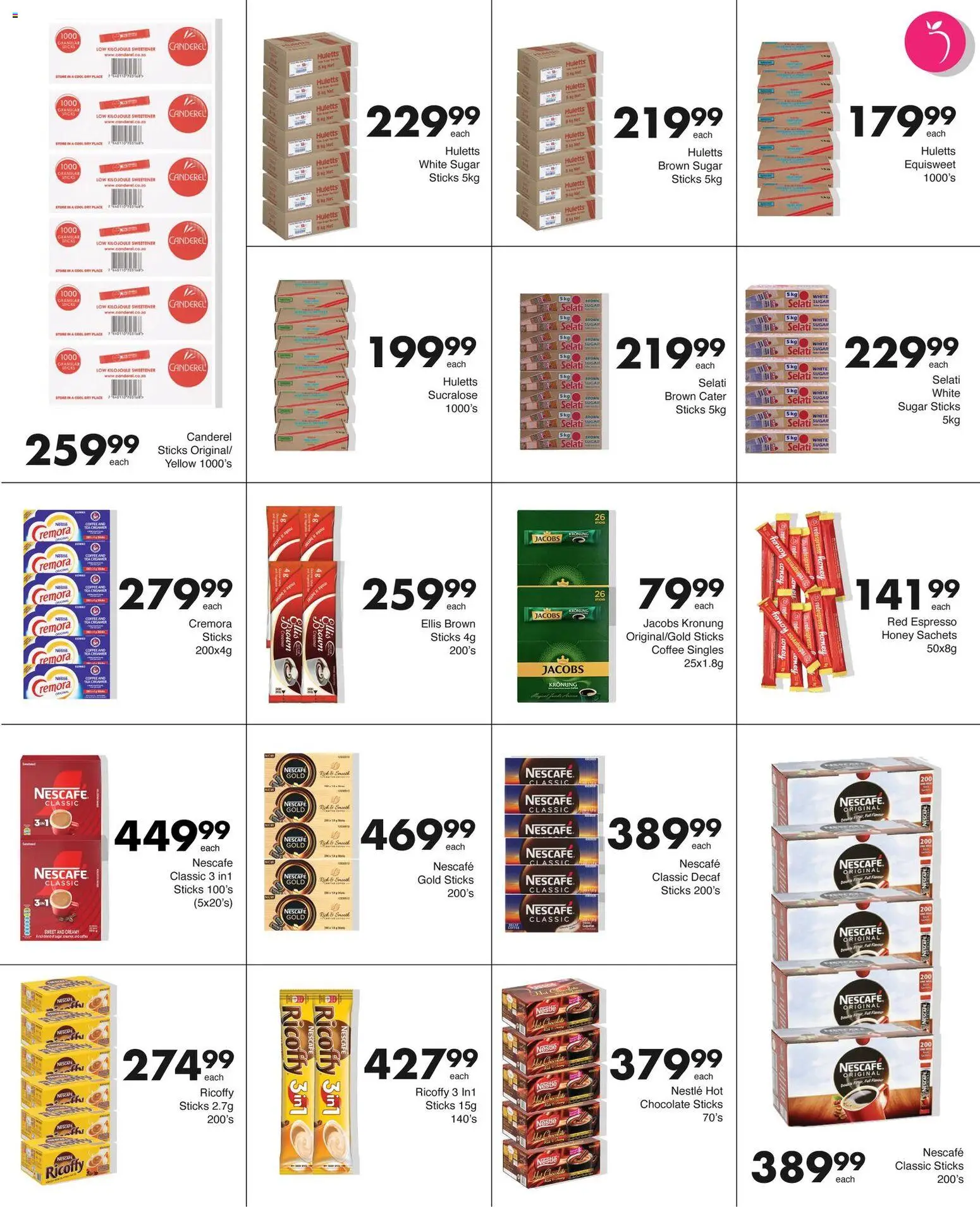 New Save catalogue – valid from 27.10.2025 | Page: 16 | Products: Sweetener, Creamer, Sugar, Peach