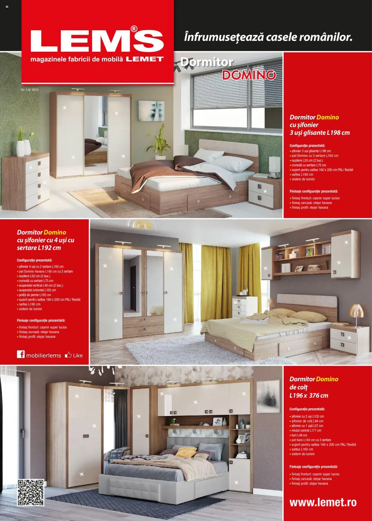 Noul catalog Lem’s – valabil de la 17.11.2023 | Pagină: 1 | Produse: Saltea, Șifonier, Comodă, Ușă