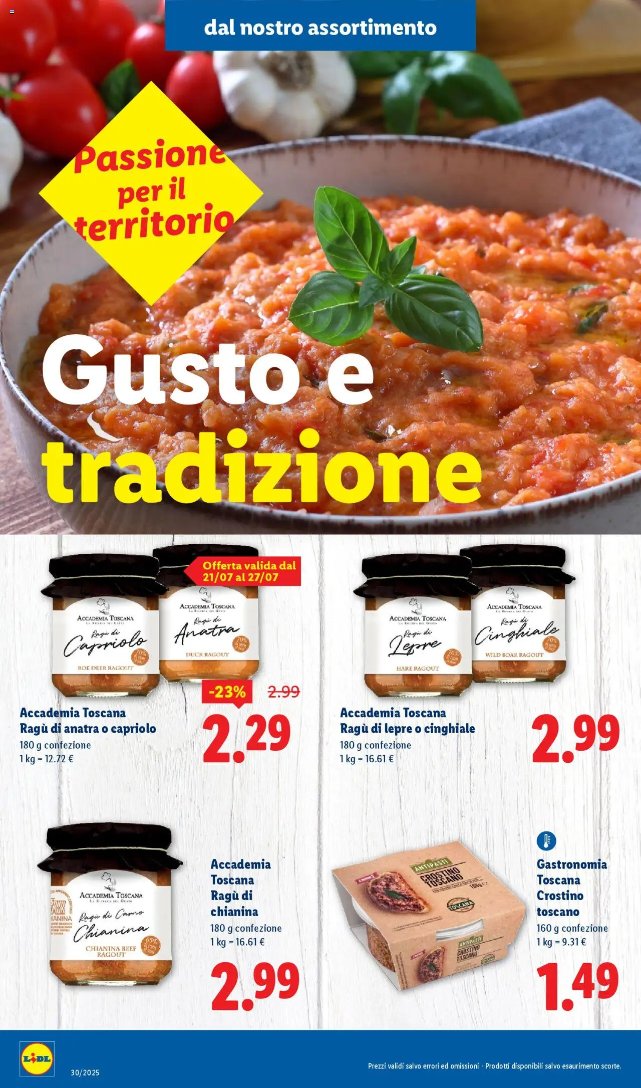 Volantino Lidl del 21.07.2025 | Pagina: 4 | Prodotti: Ragú
