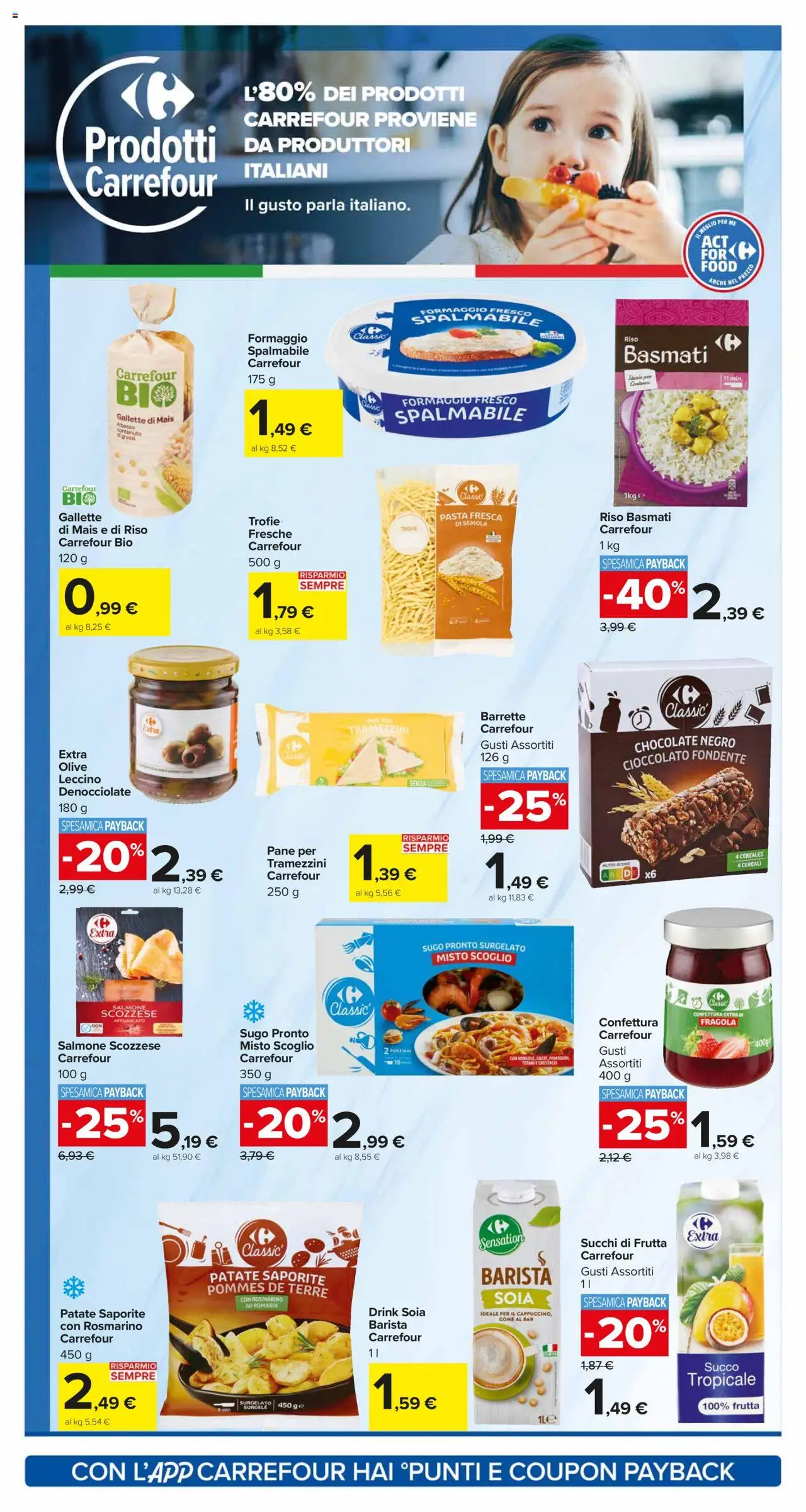 Volantino Carrefour del 05.09.2025 | Pagina: 8 | Prodotti: Rosmarino, Riso Basmati, Pane, Succo