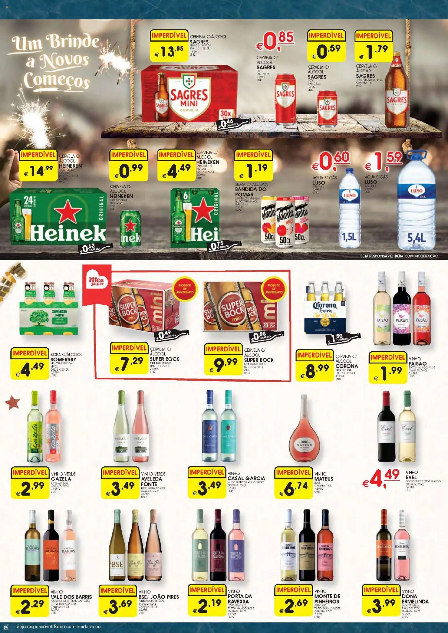 Meu Super folheto │ válido de 23.12.2025 | Página: 6 | Produtos: Porta, Super bock, Maça, Cerveja