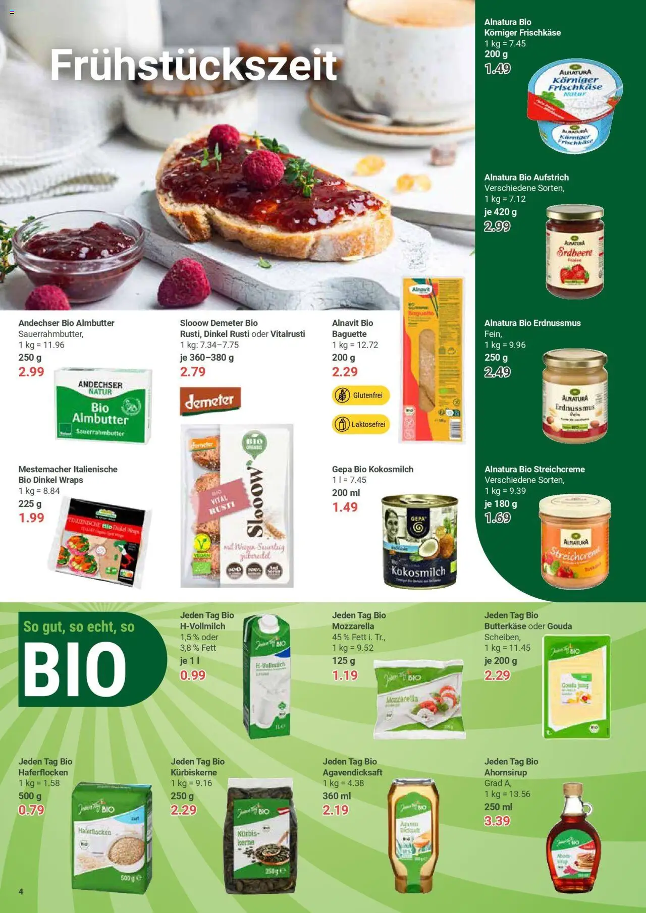 Globus prospekt Idar-Oberstein	 - gültig ab dem 22.06.2025 | Seite: 4 | Produkte: Butter, Gouda, Baguette, Frischkase