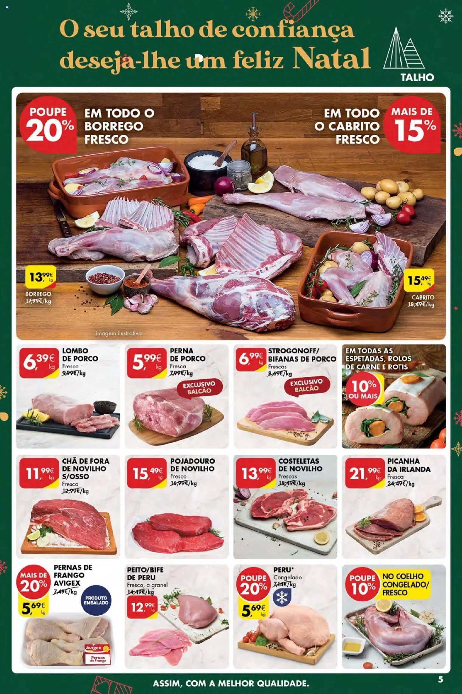 Pingo Doce Poupe Esta Semana Açores │ válido de 18.12.2025 | Página: 5 | Produtos: Frango, Cabrito, Lombo, Chá