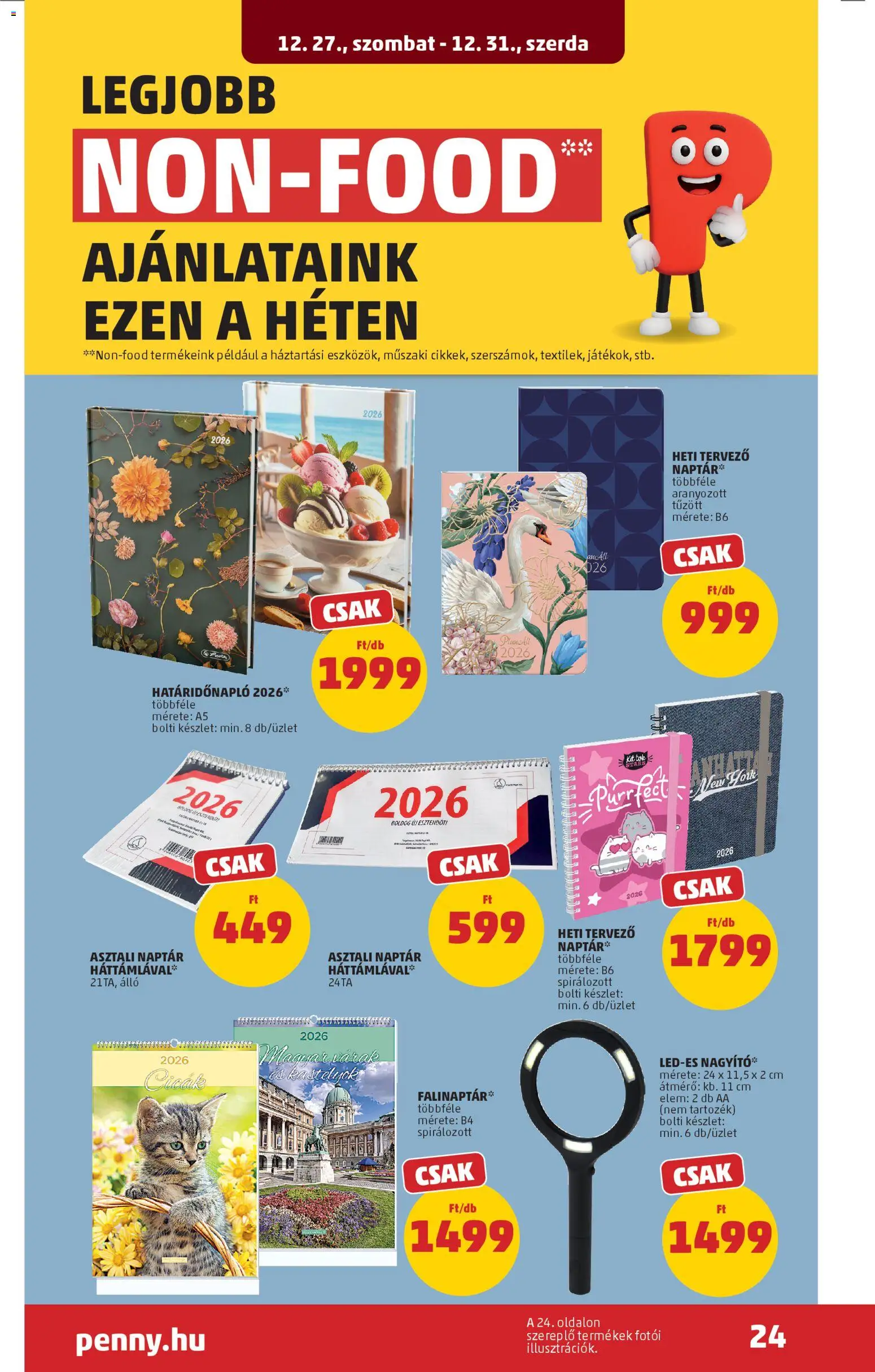 PENNY akciós ujság - amely érvényes a következő dátumtól: 27.12.2025 | Oldal: 28 | Termékek: Tök