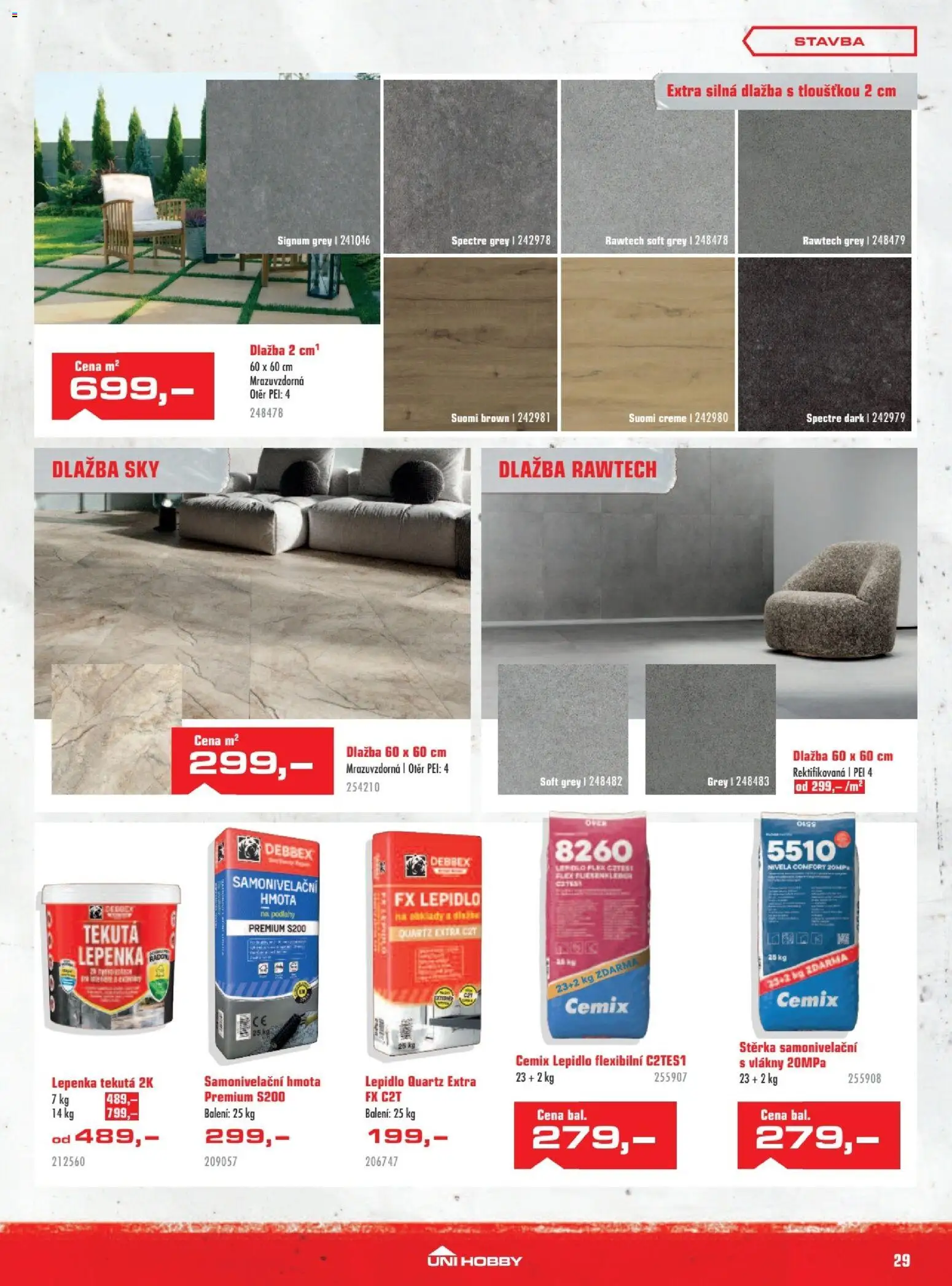 Uni Hobby leták od 05.03.2026 | Strana: 29 | Produkty: Dlažba