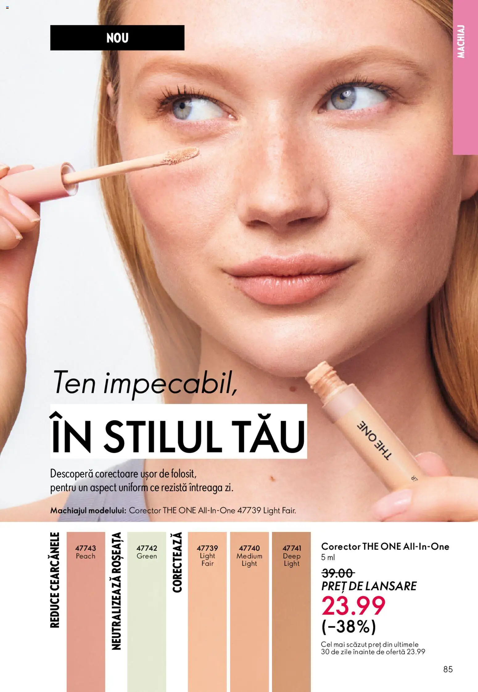 Noul catalog Oriflame – valabil de la 25.03.2026 | Pagină: 85 | Produse: Machiaj