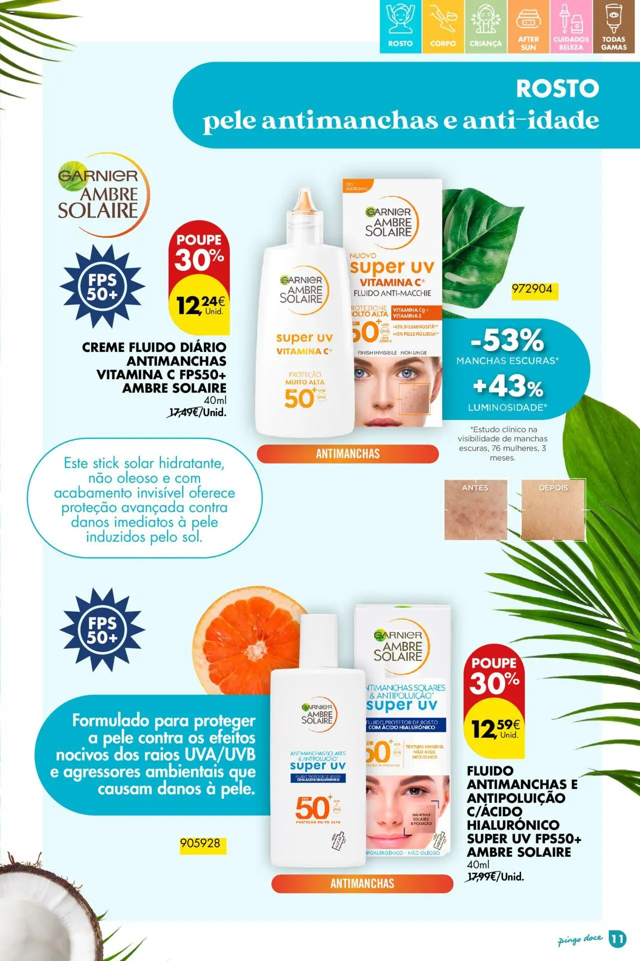 Pingo Doce - Folheto Solares │ válido de 01.04.2025 | Página: 11 | Produtos: Vitamina c, Creme