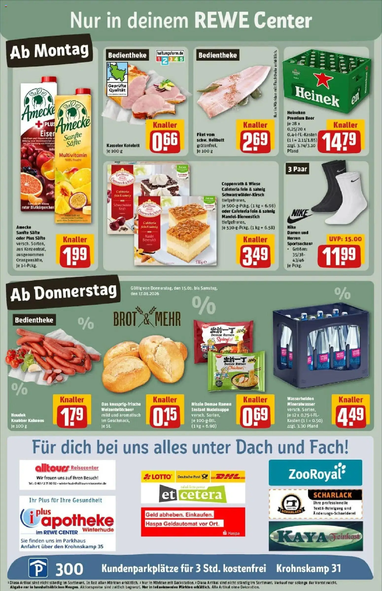 Rewe prospekt Hamburg	 – gültig ab 11.01.2026 | Seite: 3 | Produkte: Presse, Mineralwasser, Heineken, Brot