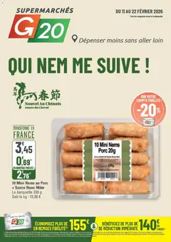 G20 Supermarchés - Prévisualisation de G20 Supermarchés catalogue valide à partir de 11.02.2026