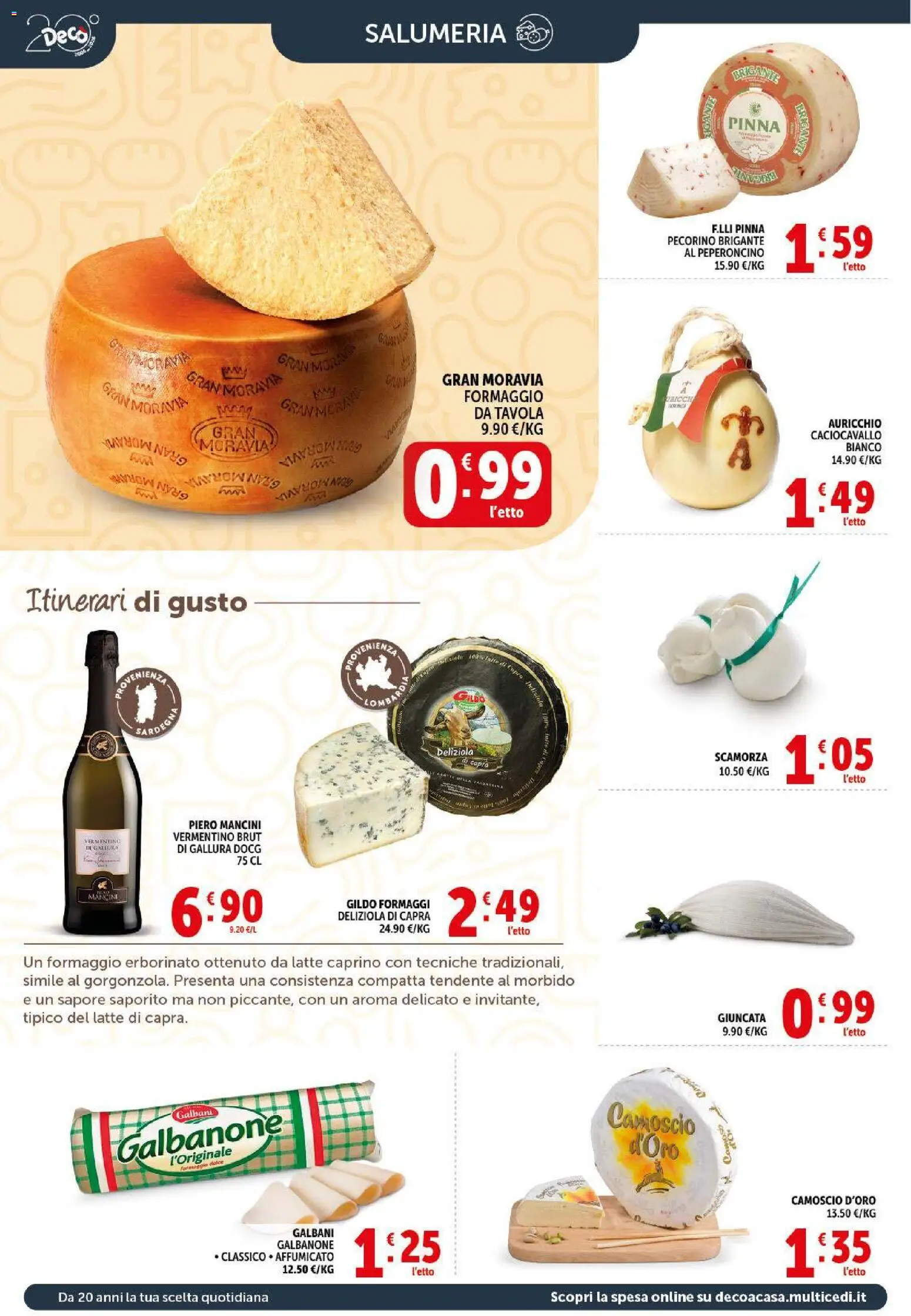 Volantino Decò del 09.04.2026 | Pagina: 4 | Prodotti: Latte, Formaggio, Peperoncino, Pecorino