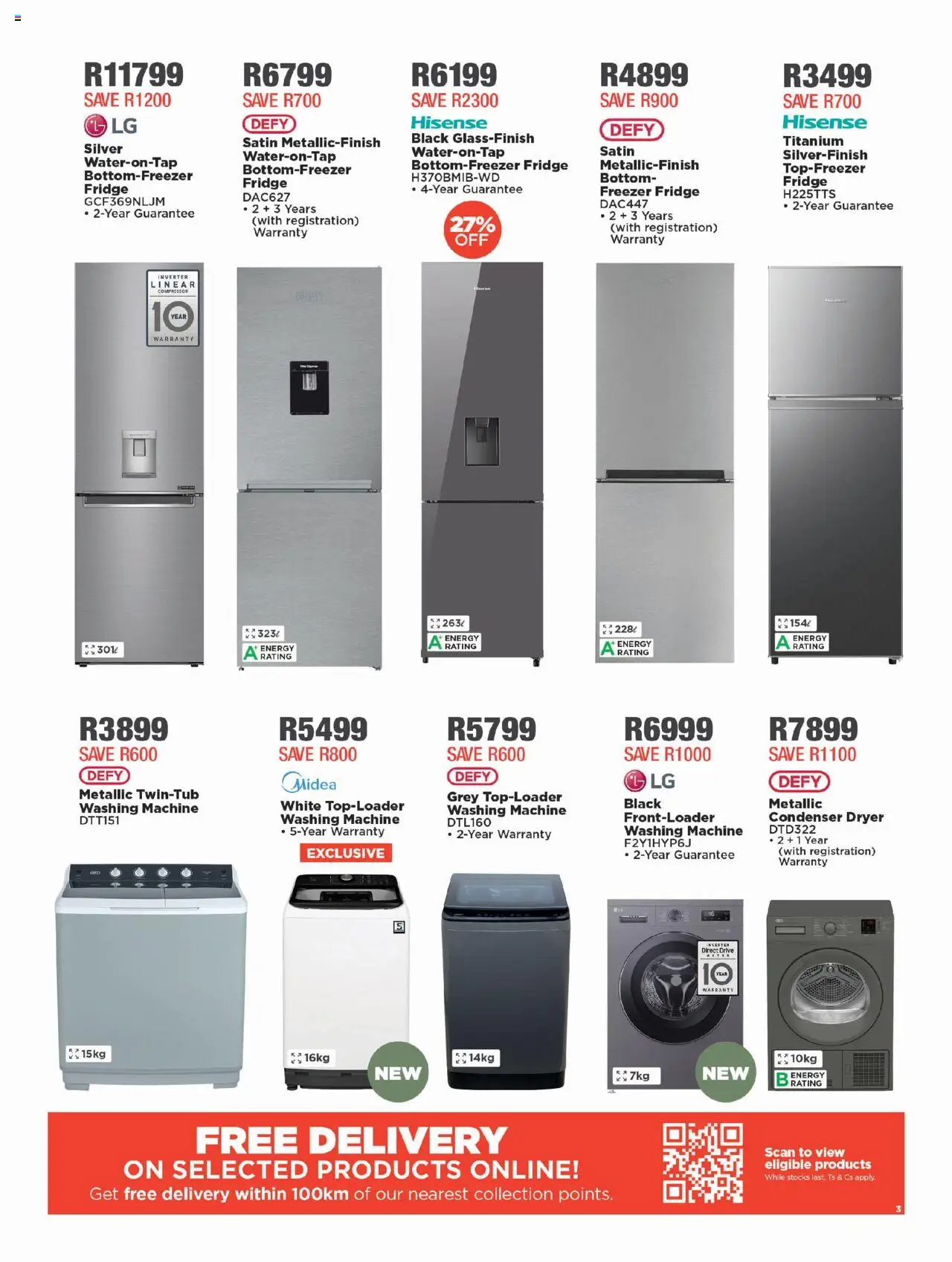 New House and Home catalogue – valid from 22.09.2025 | Page: 3 | Products: Washing machine, Dryer, Freezer fridge, Fridge