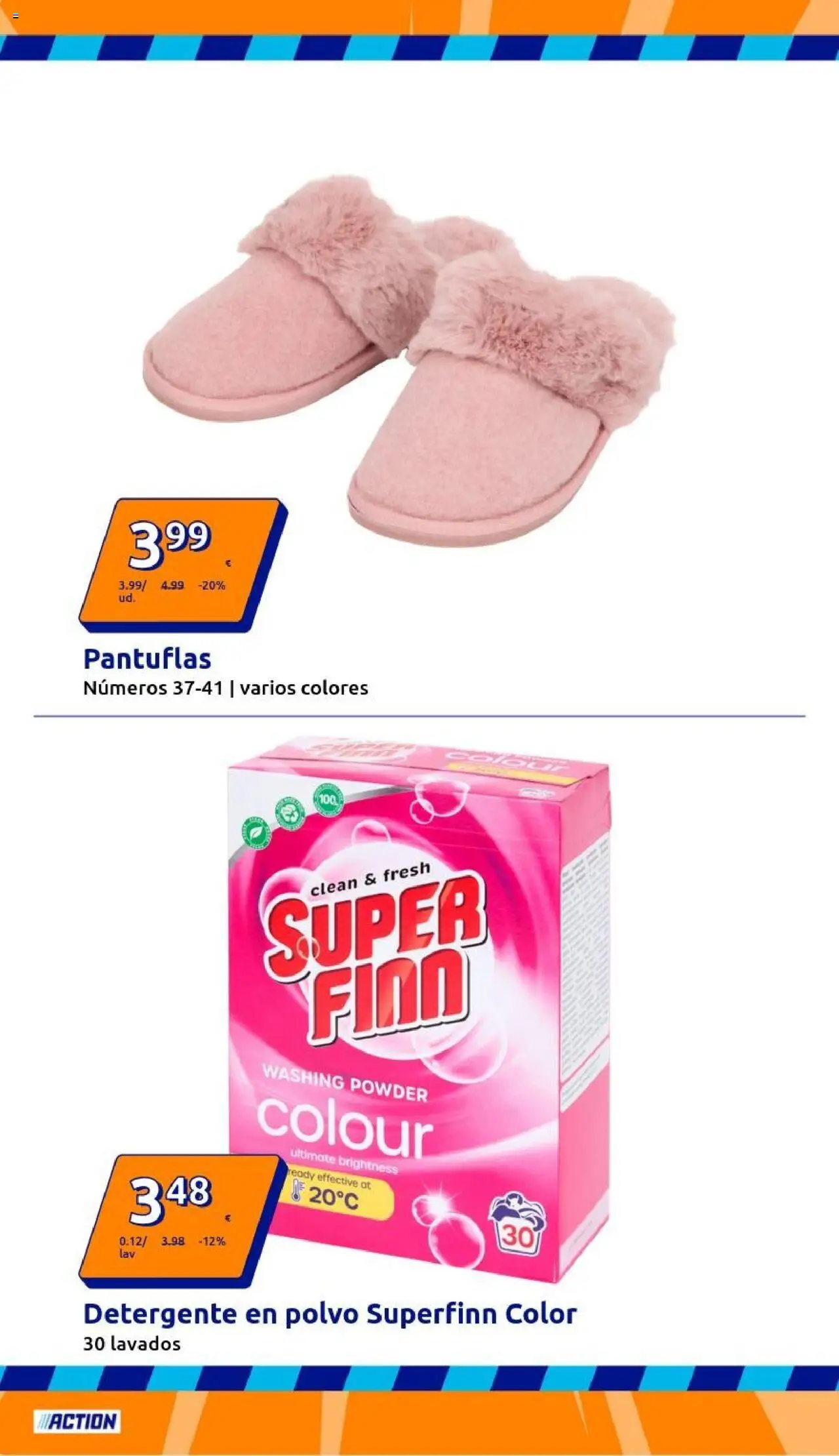 Action folleto │ válido desde el 01.10.2025 | Página: 28 | Productos: Polvo, Detergente, Pantuflas