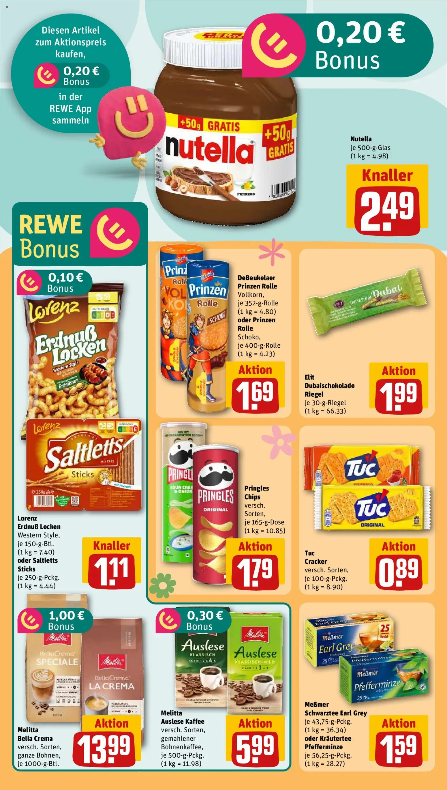 Rewe Prospekt 	 – gültig ab 23.03.2026 | Seite: 23 | Produkte: Kaffee, Messmer, Nutella, Chips