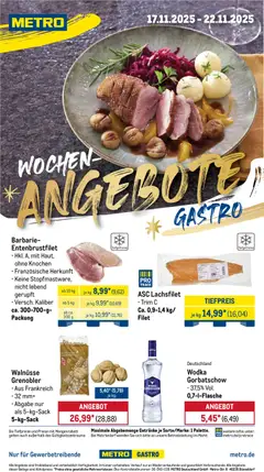 Metro Wochen-Angebote Gastro ab 17.11.2025 gültig