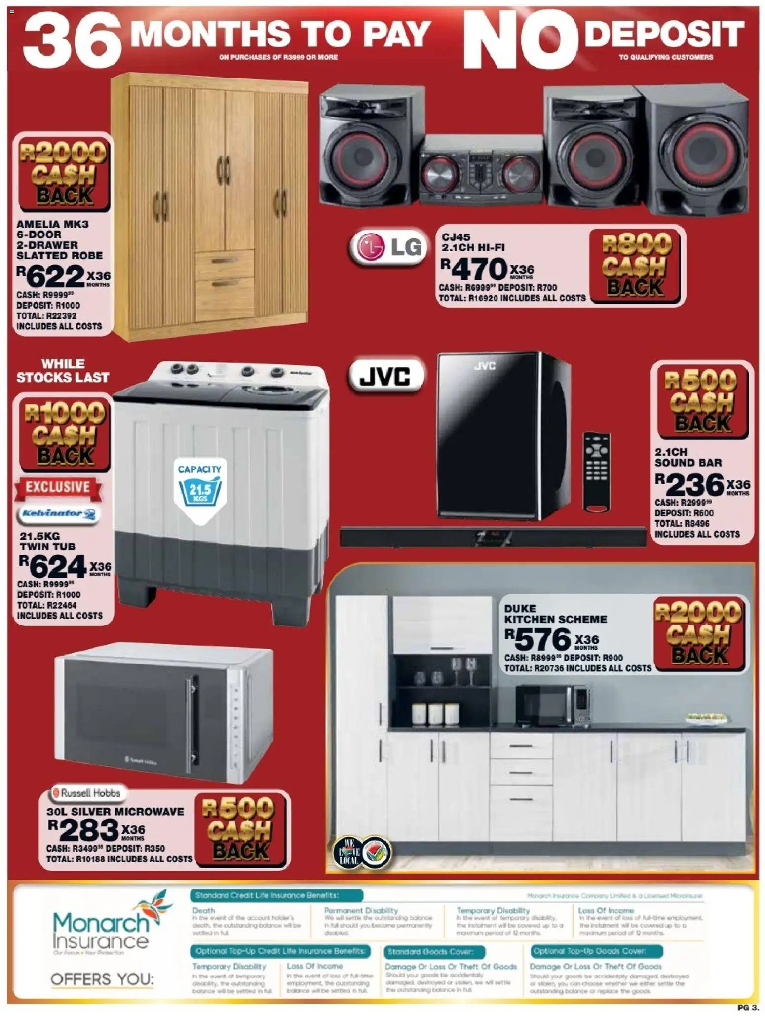 New Lewis Stores catalogue – valid from 13.04.2026 | Page: 3 | Products: Cover, Microwave