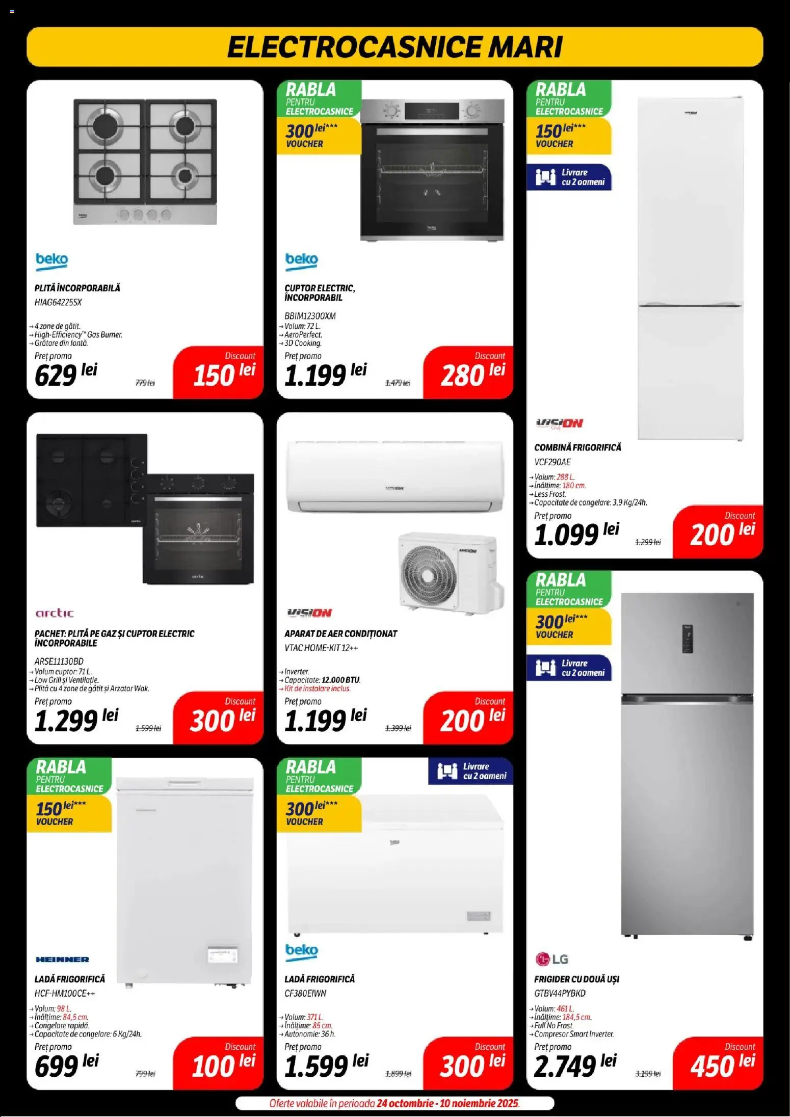 Noul catalog Flanco – valabil de la 07.11.2025 | Pagină: 34 | Produse: Frigider, Cuptor, Plită, Combină frigorifică