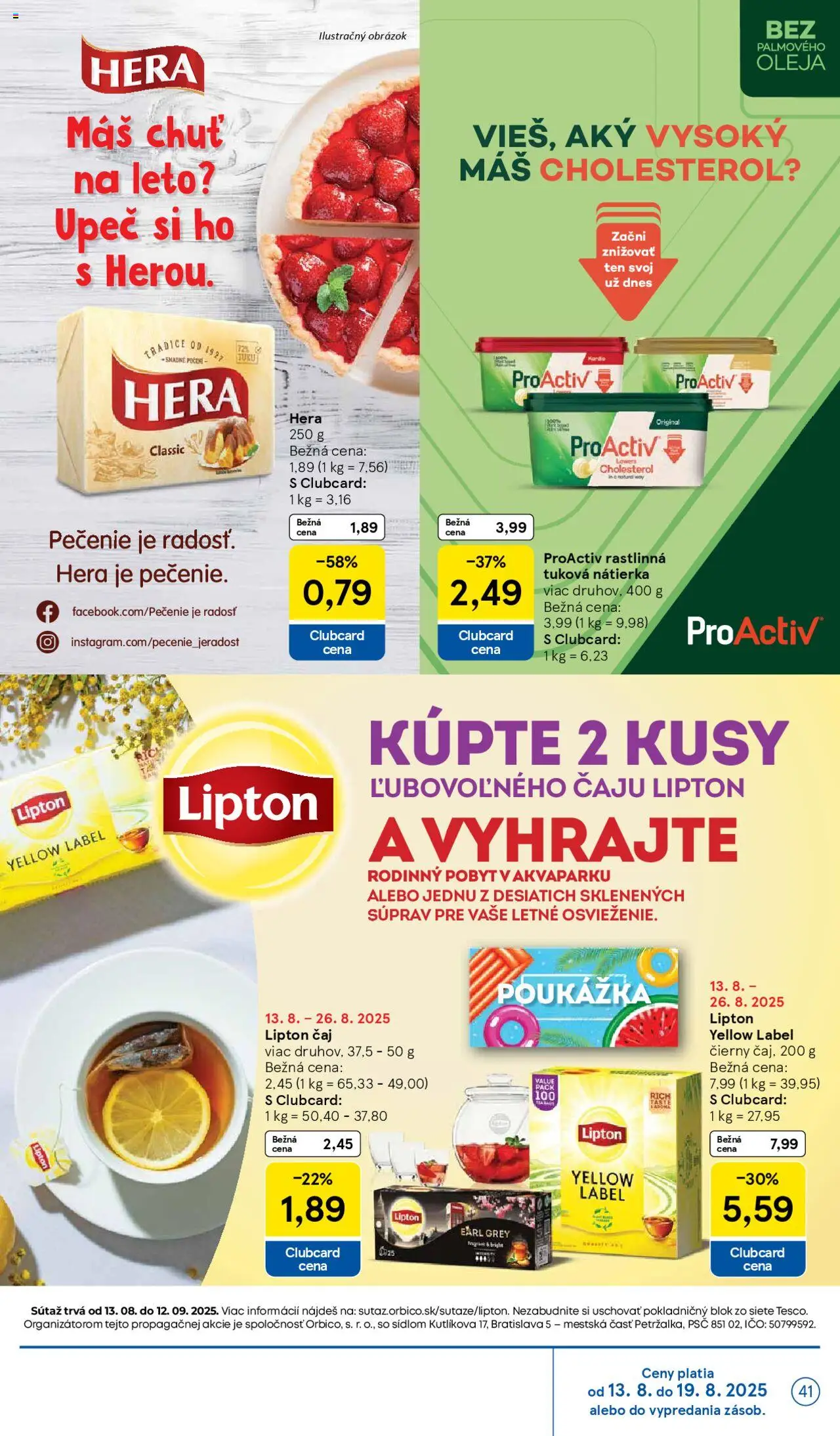 Tesco Hypermarket - leták │ platný od 13.08.2025 | Strana: 41 | Produkty: Čaj, Hera