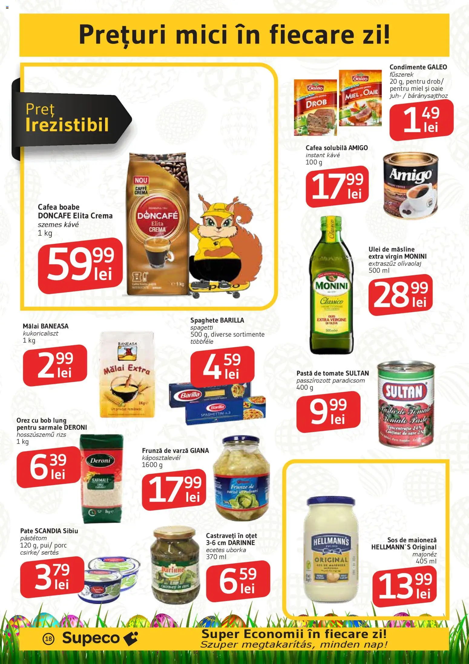 Noul catalog Supeco – valabil de la 02.04.2026 | Pagină: 18 | Produse: Pastă de tomate, Oțet, Mălai, Sos