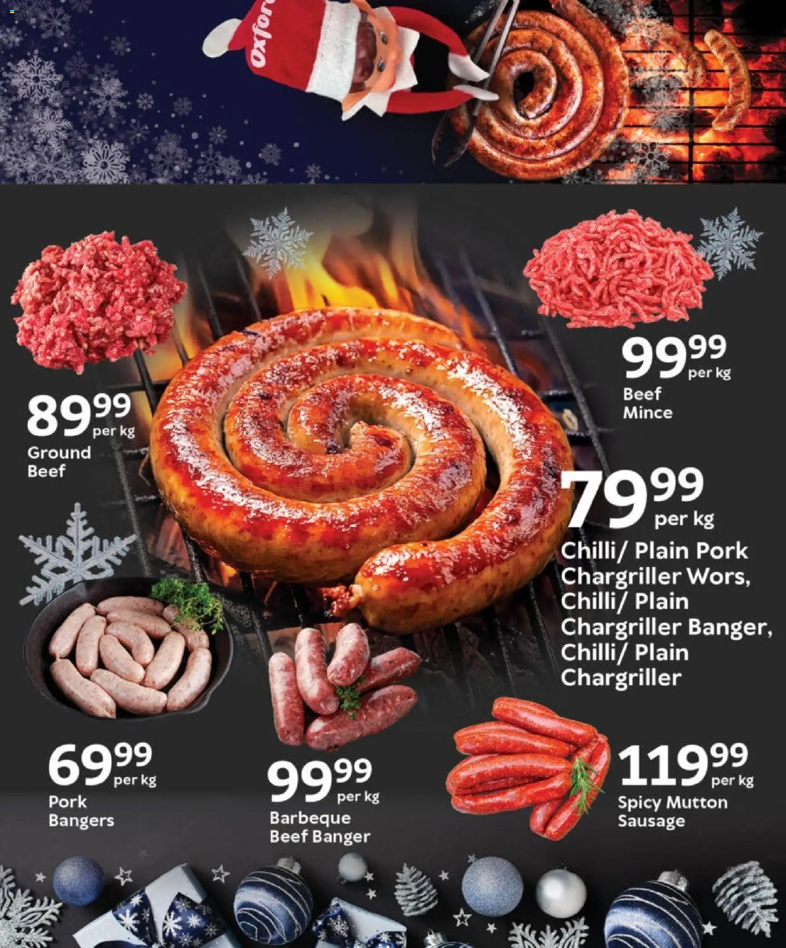 New Oxford Freshmarket catalogue – valid from 03.12.2025 | Page: 5 | Products: Pork, Beef, Sausage