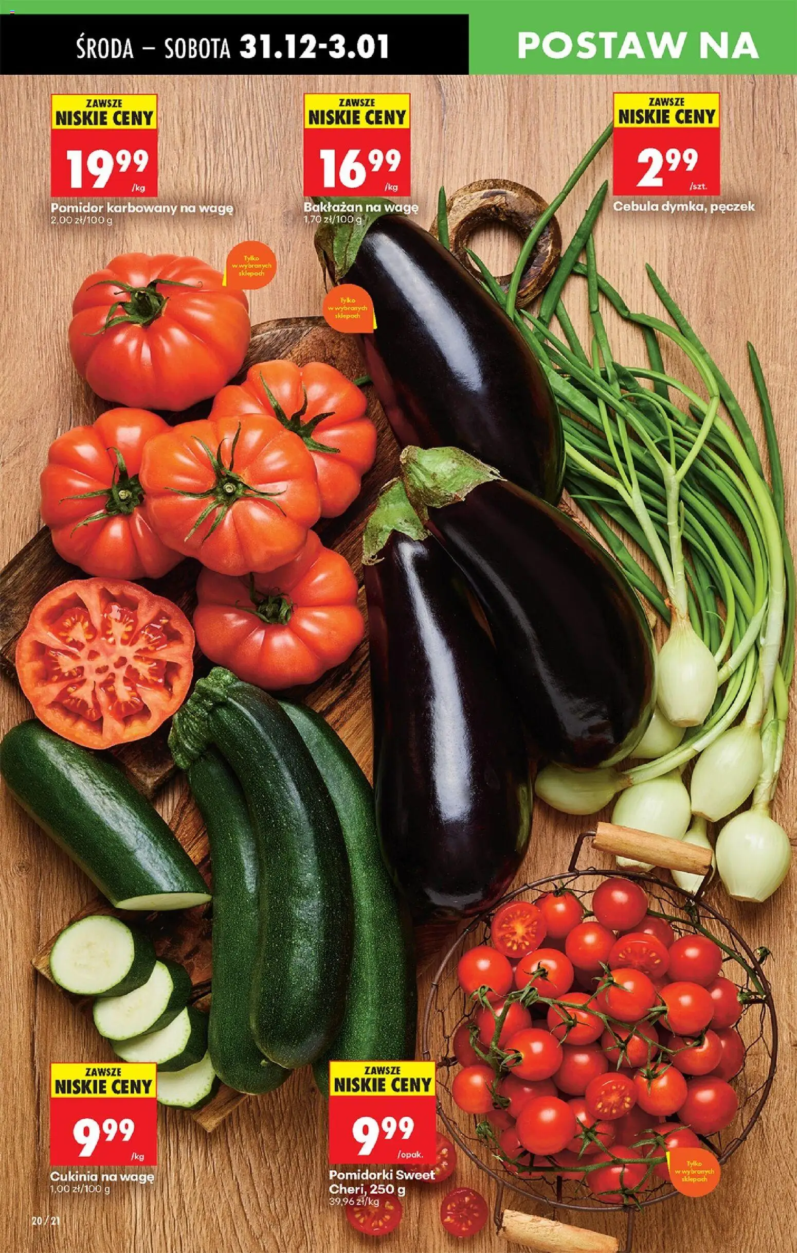 Biedronka gazetka - Oferta w tym tygodniu od 31.12.2025 | Strona: 26 | Produkty: Bakłażan, Cukinia