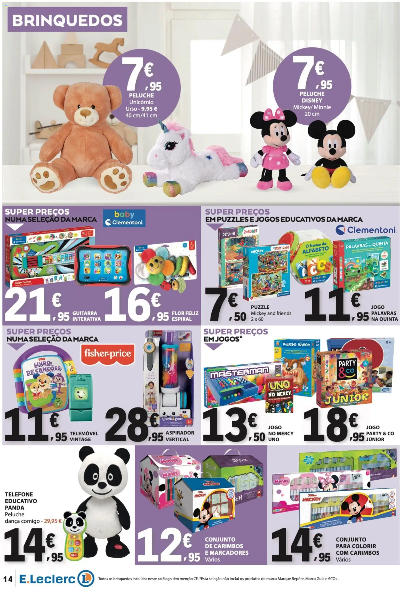 E.Leclerc Não Alimentar │ válido de 26.03.2026 | Página: 14 | Produtos: Telefone, Jogos, Aspirador, Telemóvel