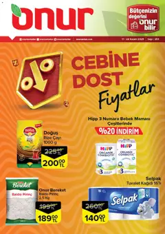 11.11.2025 tarihinden itibaren geçerli olan Onur Market kataloğu önizlemesi