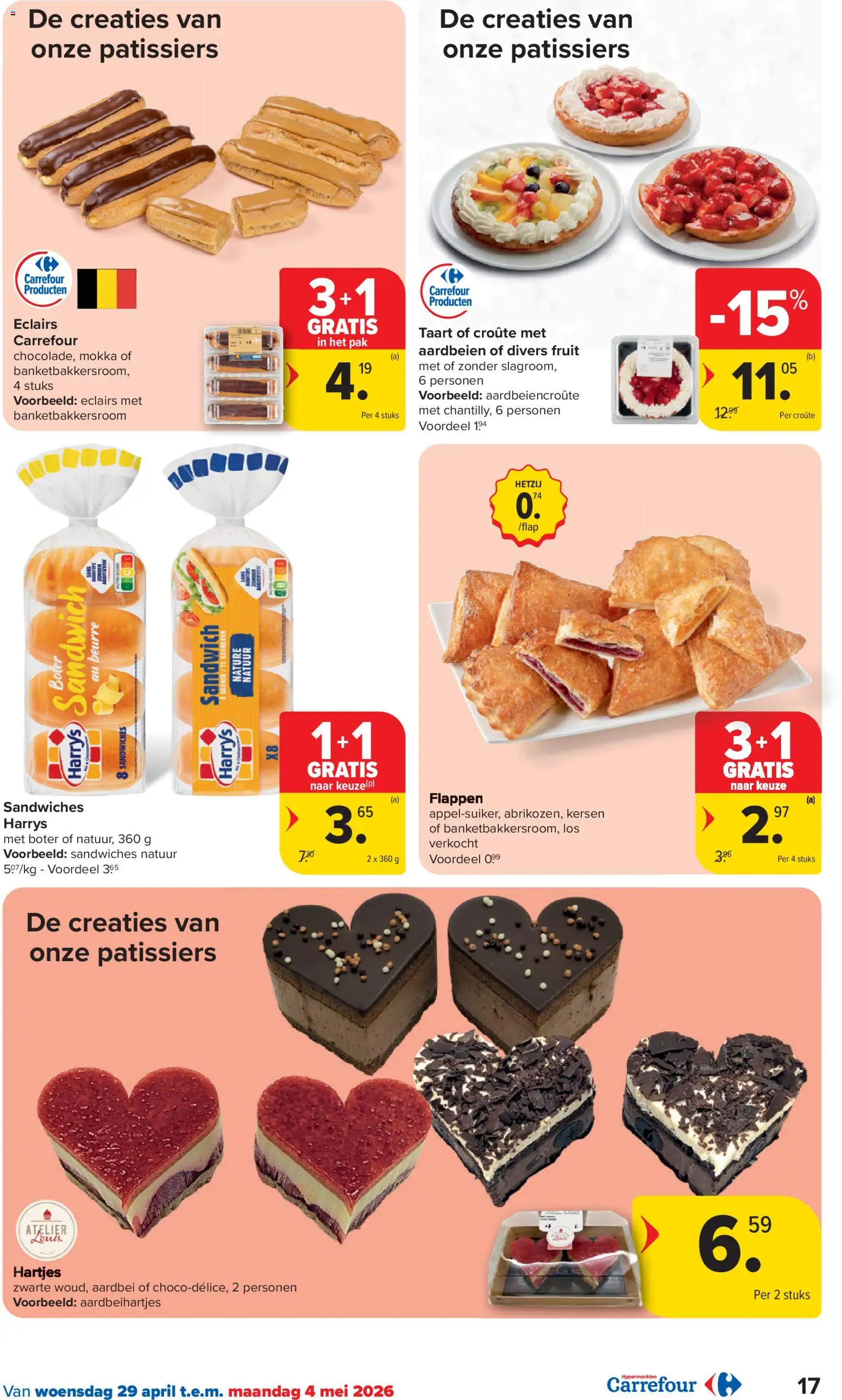 {H1} | Pagina: 17 | Producten: Sandwich, Aardbeien, Taart, Kersen