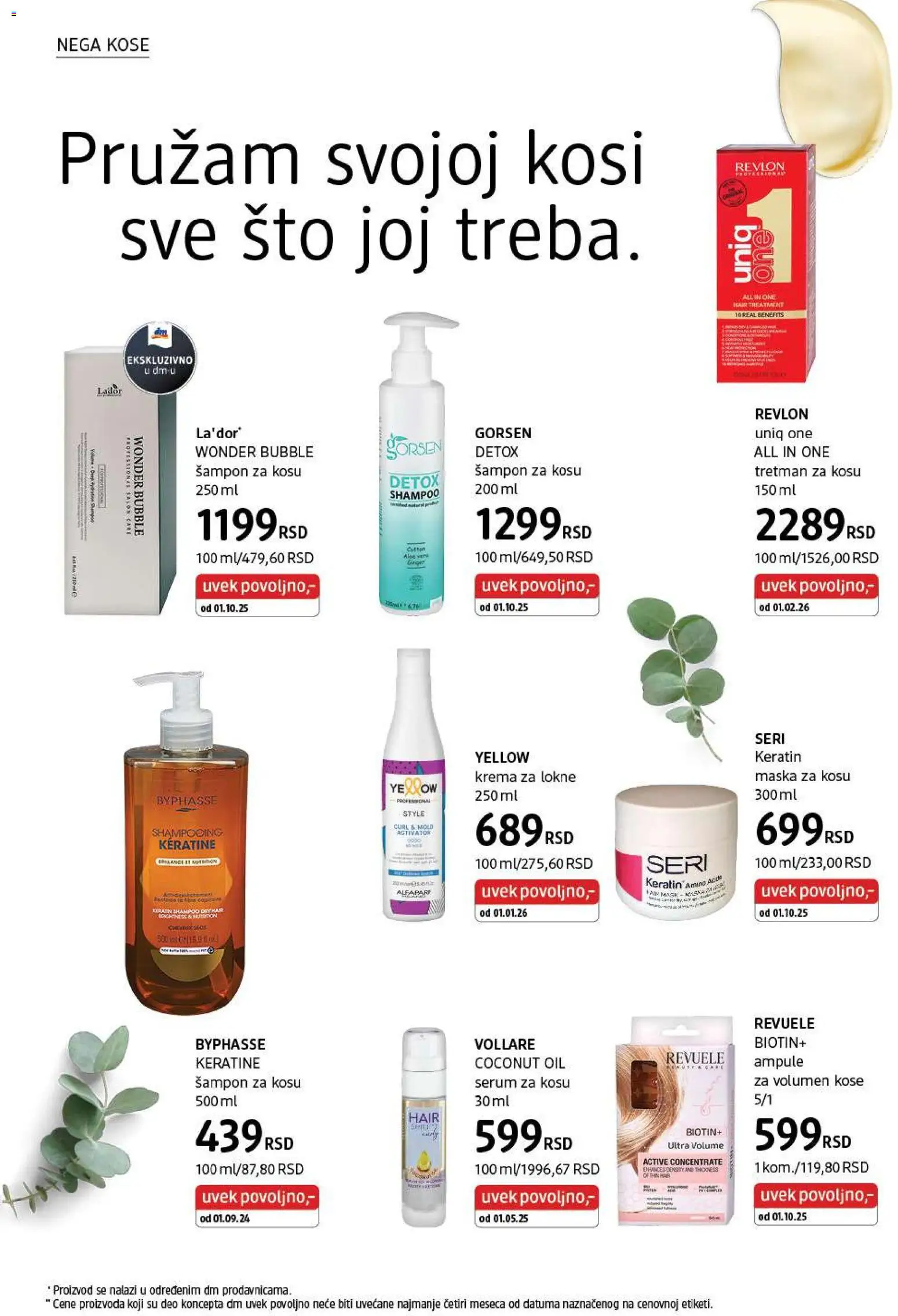 DM Drogerie katalog - važi od 01.03.2026 | Strana: 20 | Proizvode: Sto, Maska za kosu, Krema, Maska