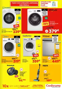 Pré-visualização Conforama folheto válido de 15.01.2026 | Página: 7 | Produtos: Porta, Aspirador, Talheres, Whirlpool