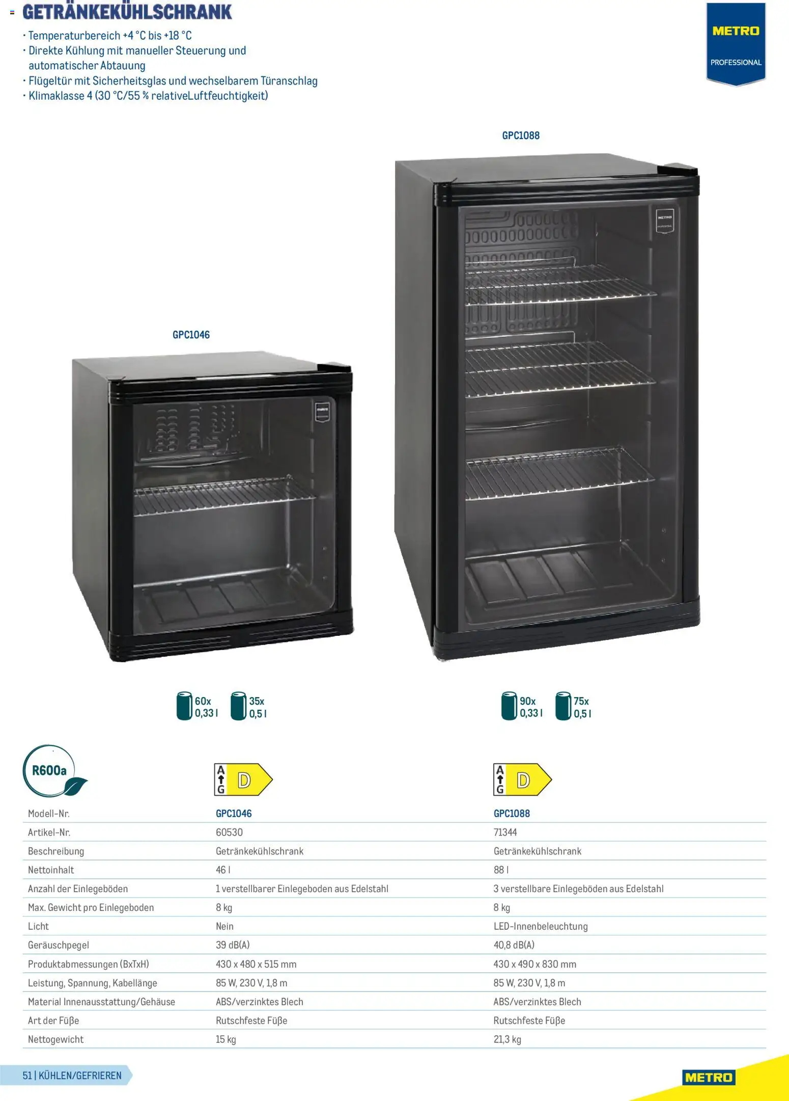 Metro Gastrogeräte gültig ab 23.02.2026 | Seite: 51 | Produkte: Gewicht