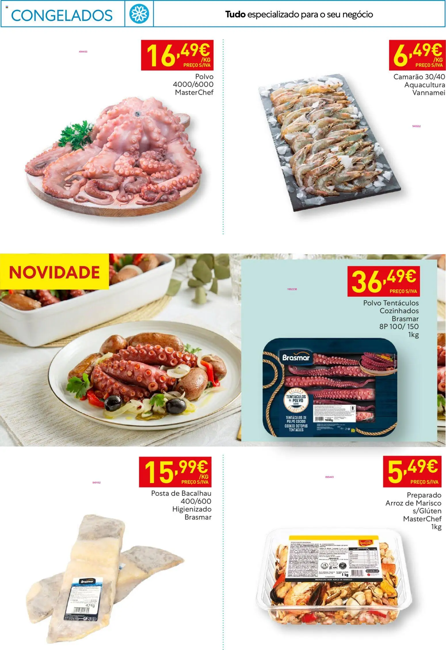 Recheio folheto │ válido de 27.01.2026 | Página: 14 | Produtos: Bacalhau, Polvo, Camarão, Arroz