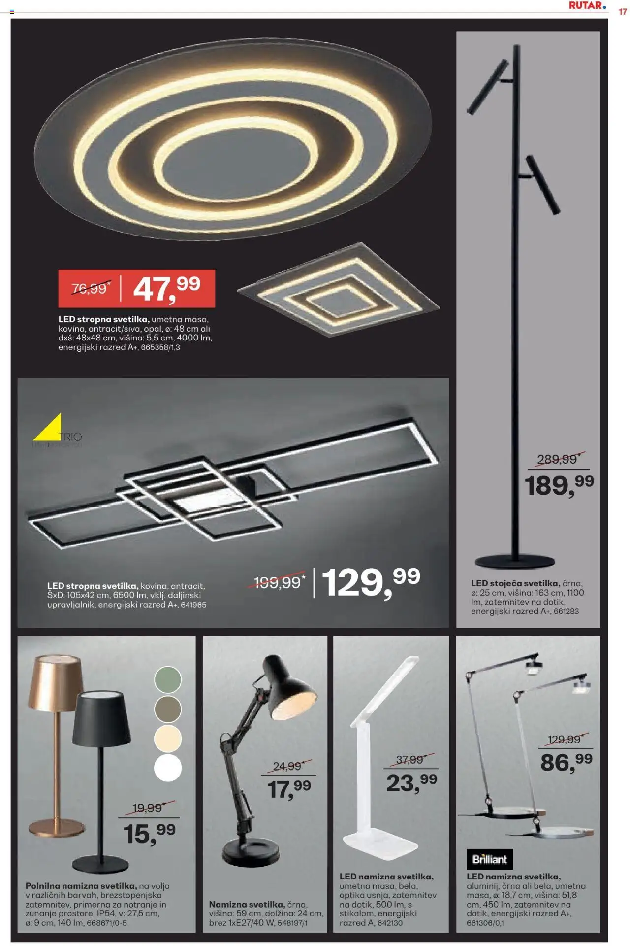 Novi Rutar katalog ponudbe – veljaven od 17.09.2025 | Stran: 17