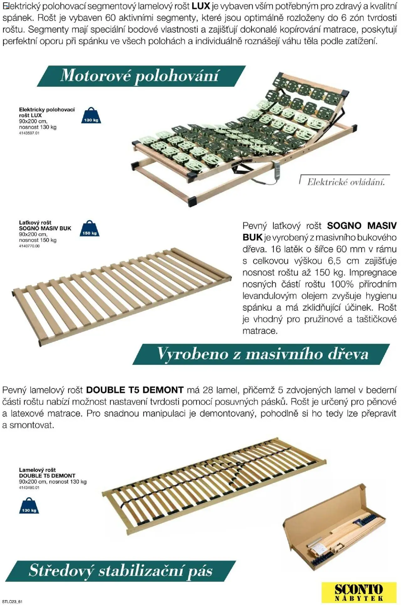 Sconto nábytek katalog - Ložnice od 01.01.2025 | Strana: 61 | Produkty: Nábytek, Rošt