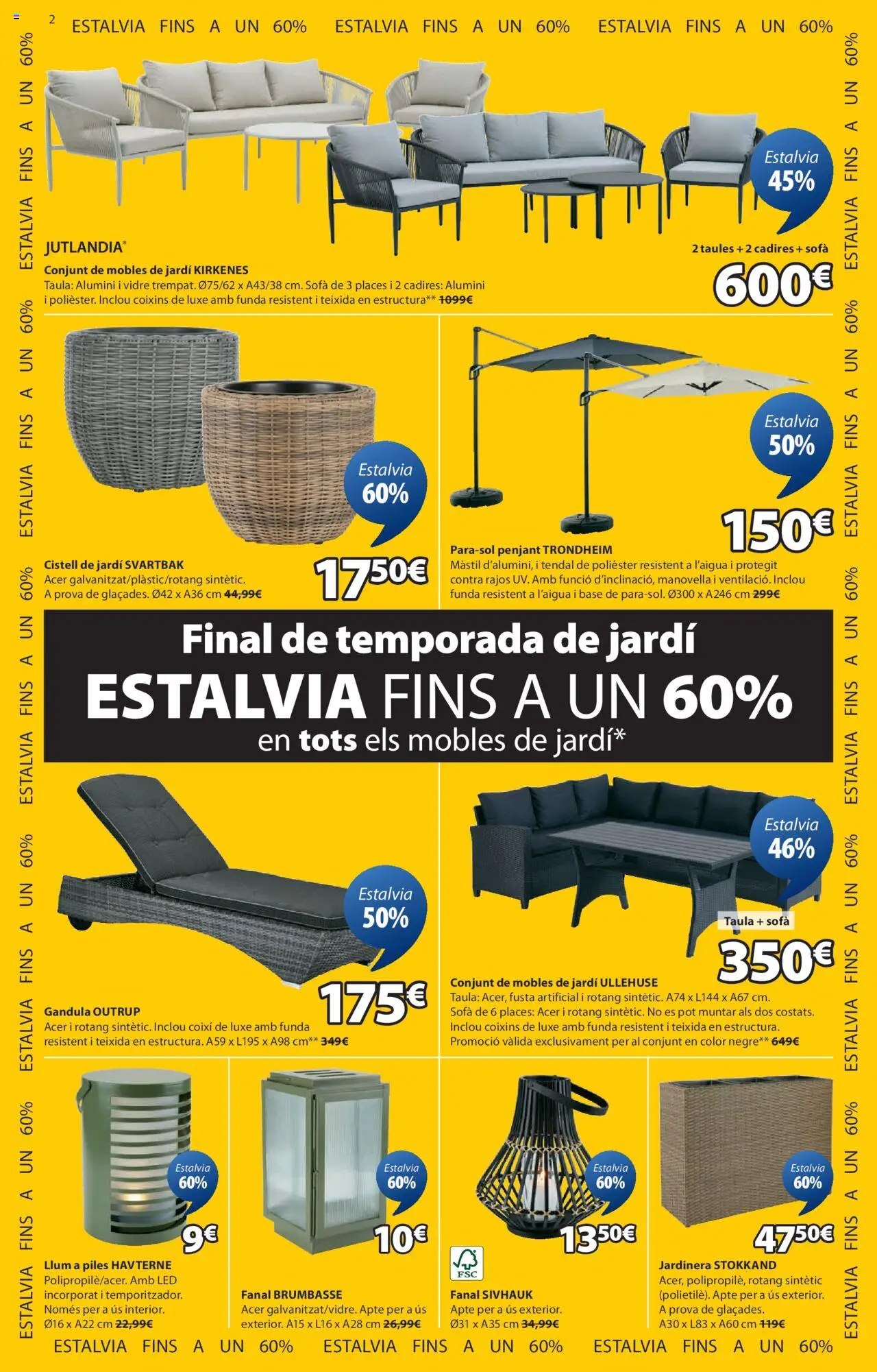 JYSK - Grans ofertes │ válido desde el 31.07.2025 | Página: 3 | Productos: Jardinera, Funda, Sofá